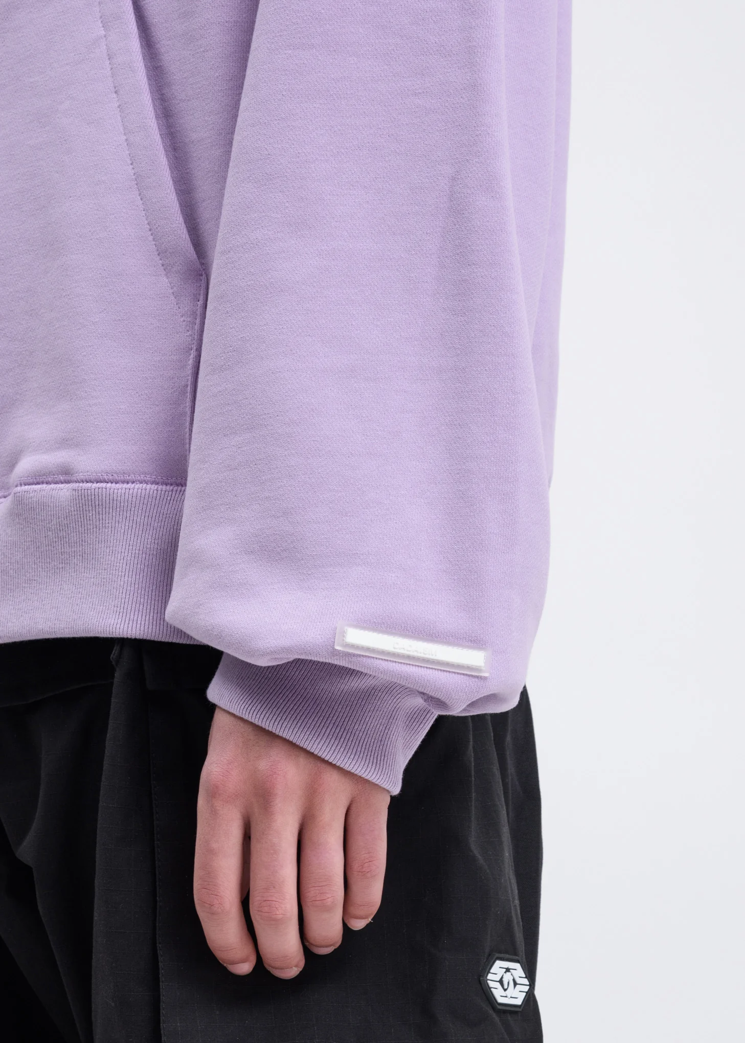 Lavender DADA Logo Embroidery Hoodie - Image 3