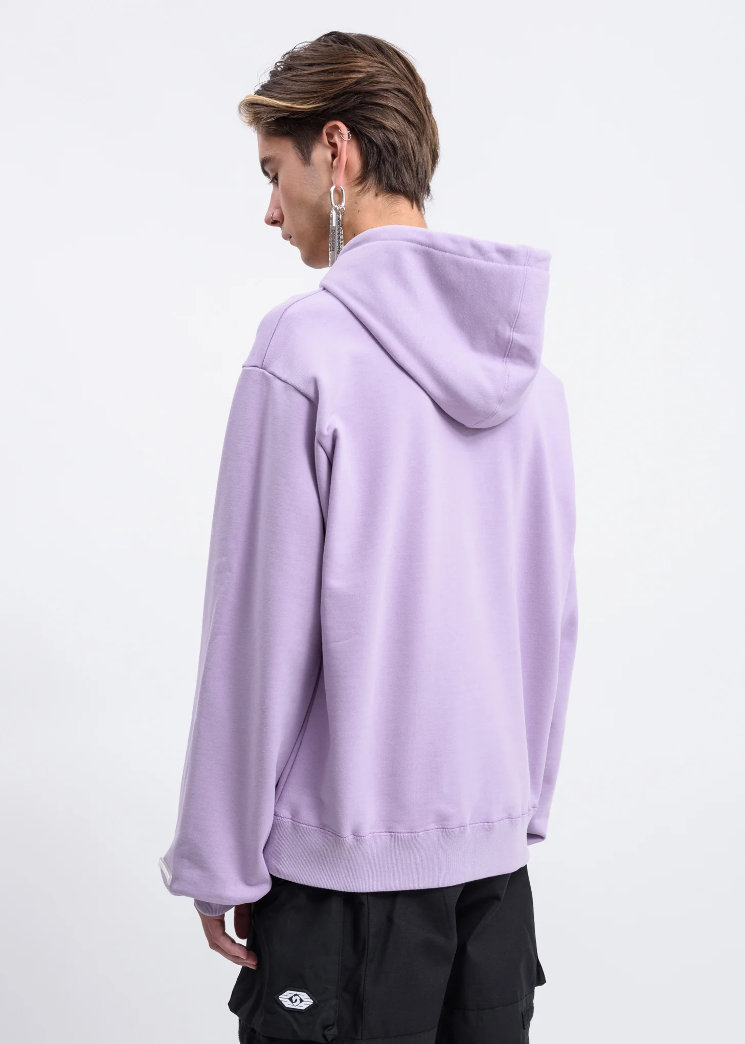 Lavender DADA Logo Embroidery Hoodie - Image 4