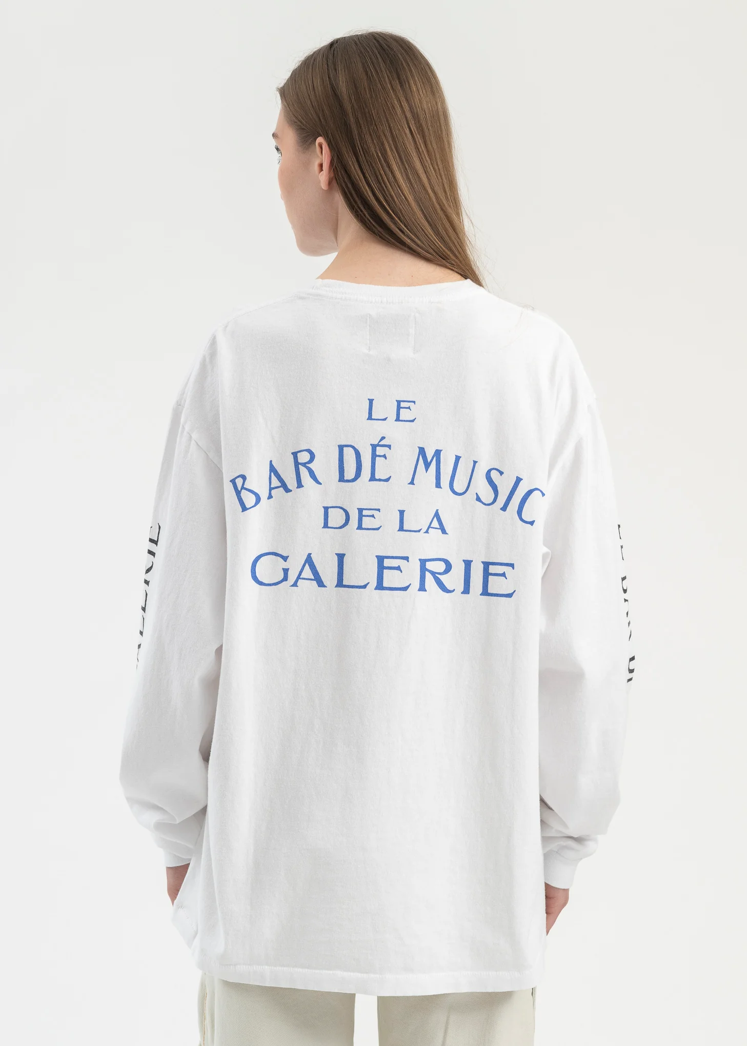 Le Bar Shop White LS Tee - Image 2