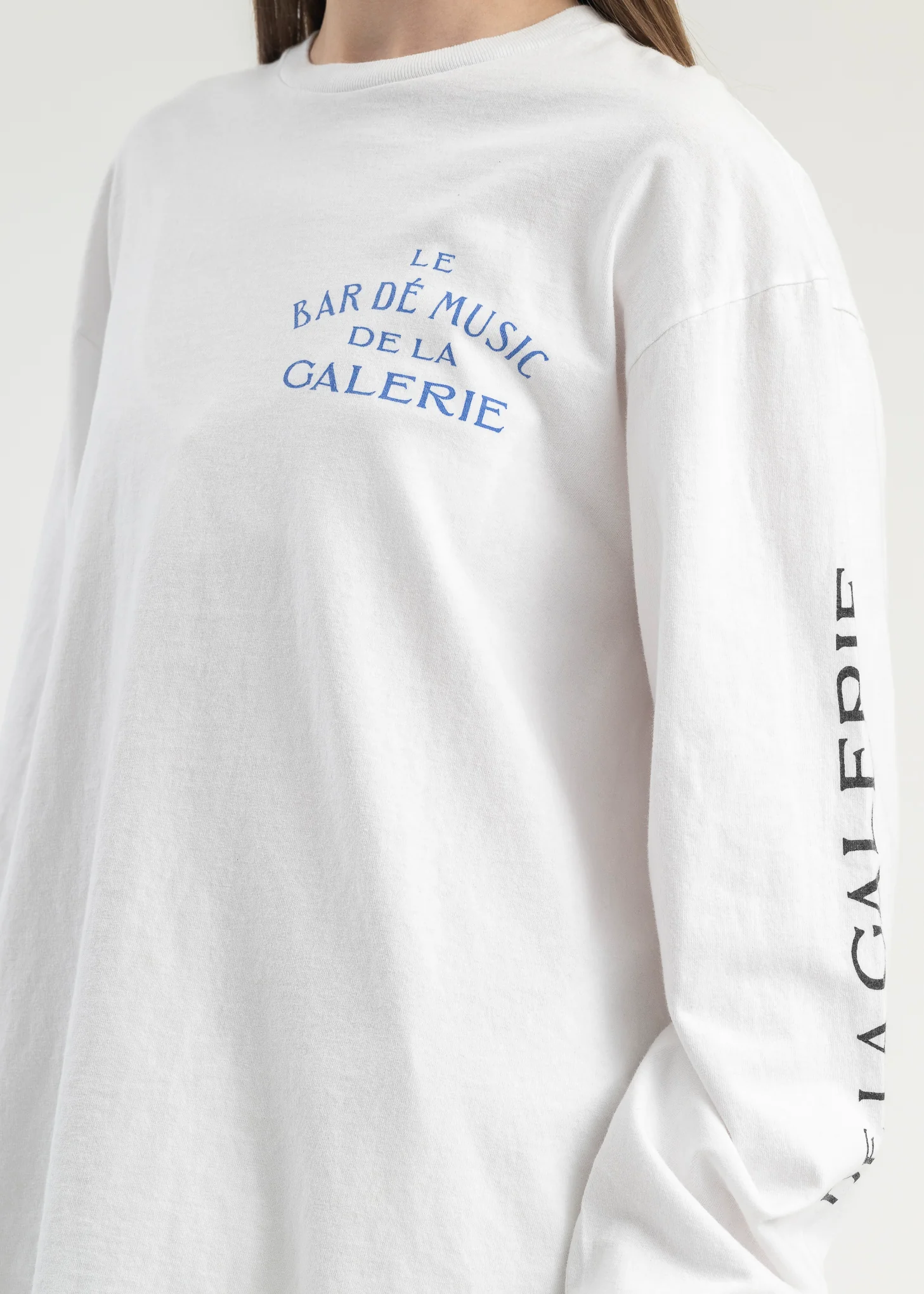 Le Bar Shop White LS Tee - Image 5