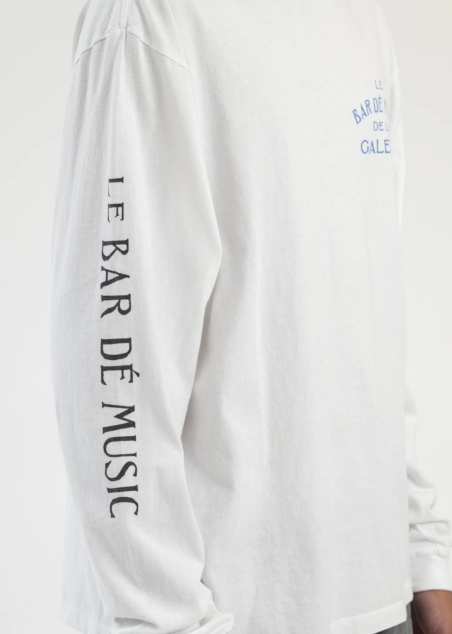 Le Bar Shop White LS Tee - Image 4
