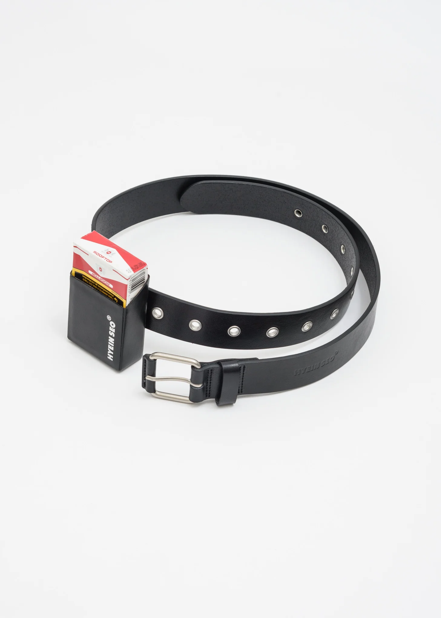 Leather Belt w/ Cigarette Holder