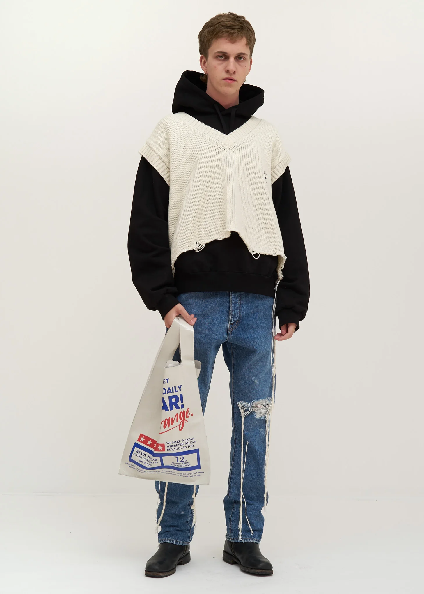 Leather Supermarket Bag - Image 2