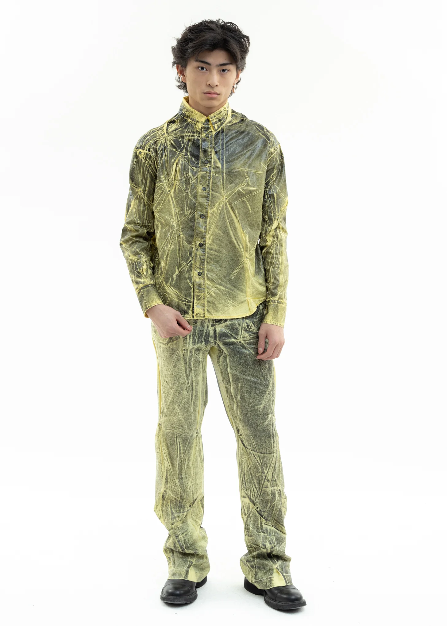 Lemon Treatment Bullet Hole Shirt Jacket - Image 6