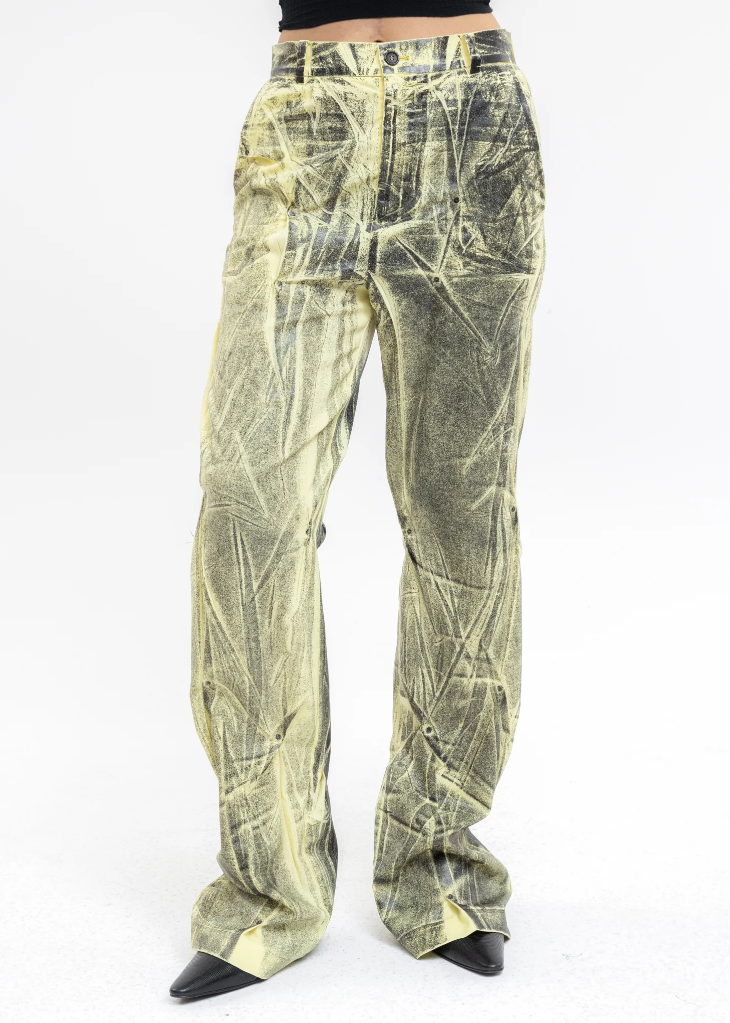 Lemon Treatment Bullet Hole Trousers
