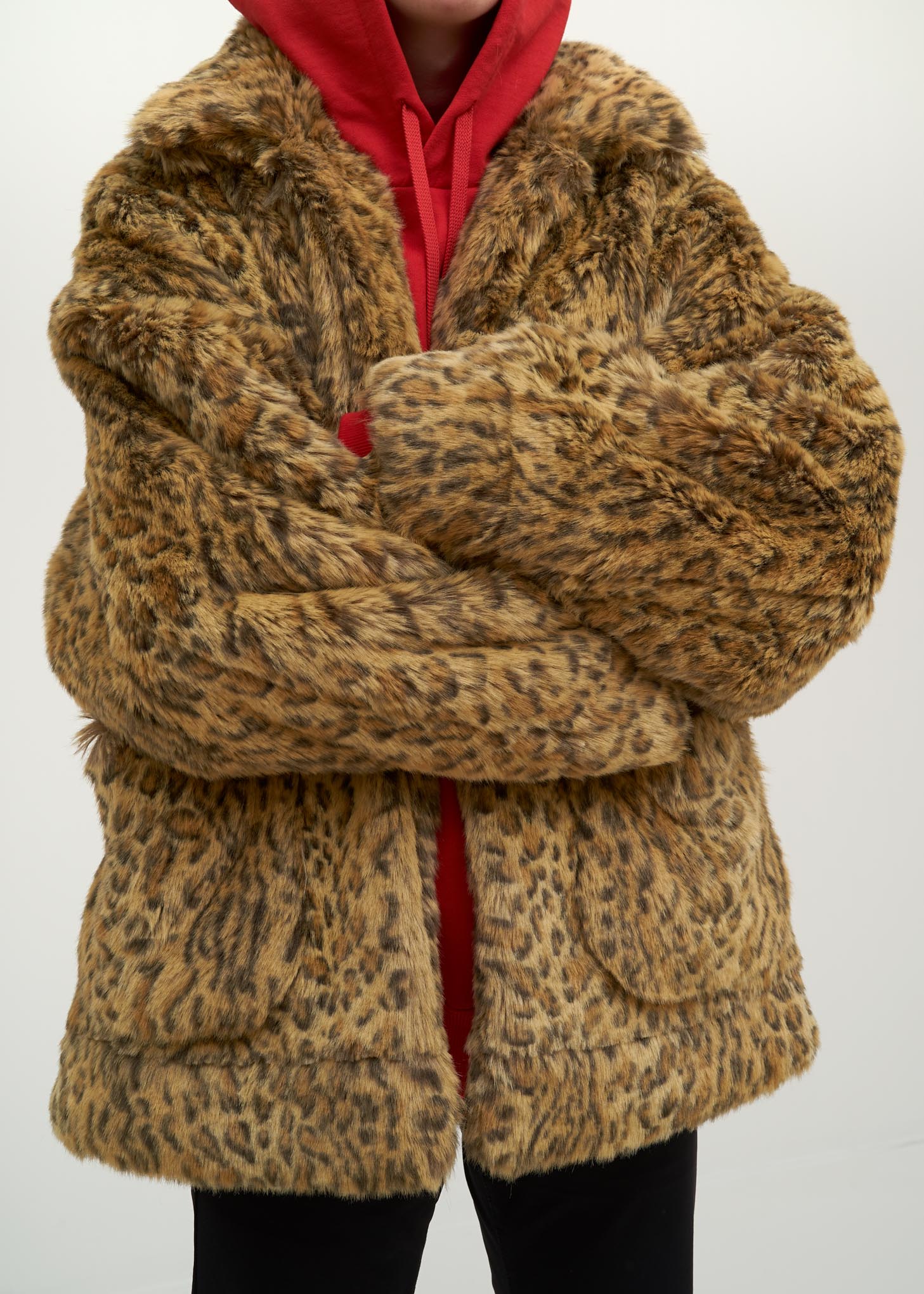 Leopard Animal Painted Fur Jacket - Image 4