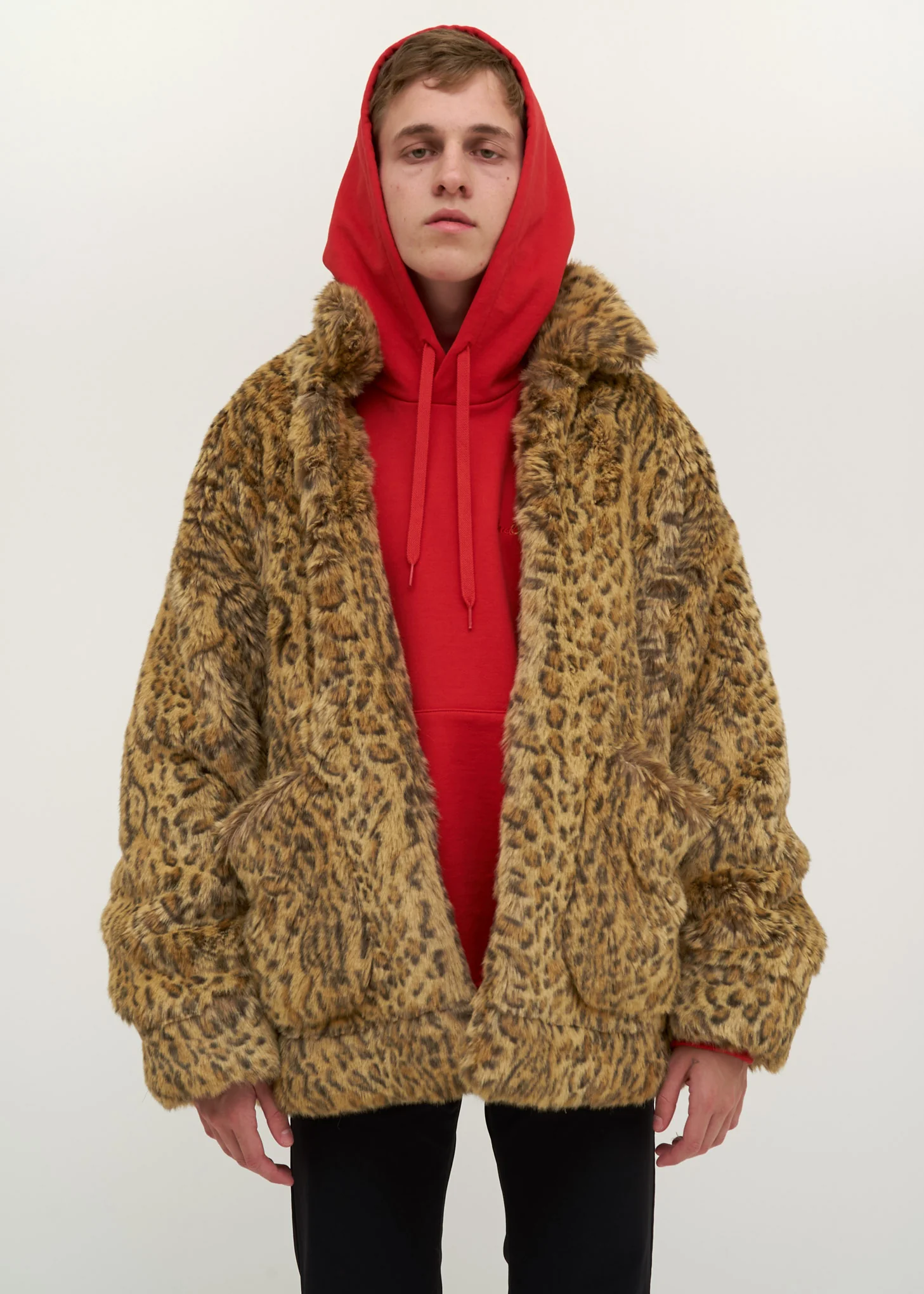 Leopard Animal Painted Fur Jacket - Image 7