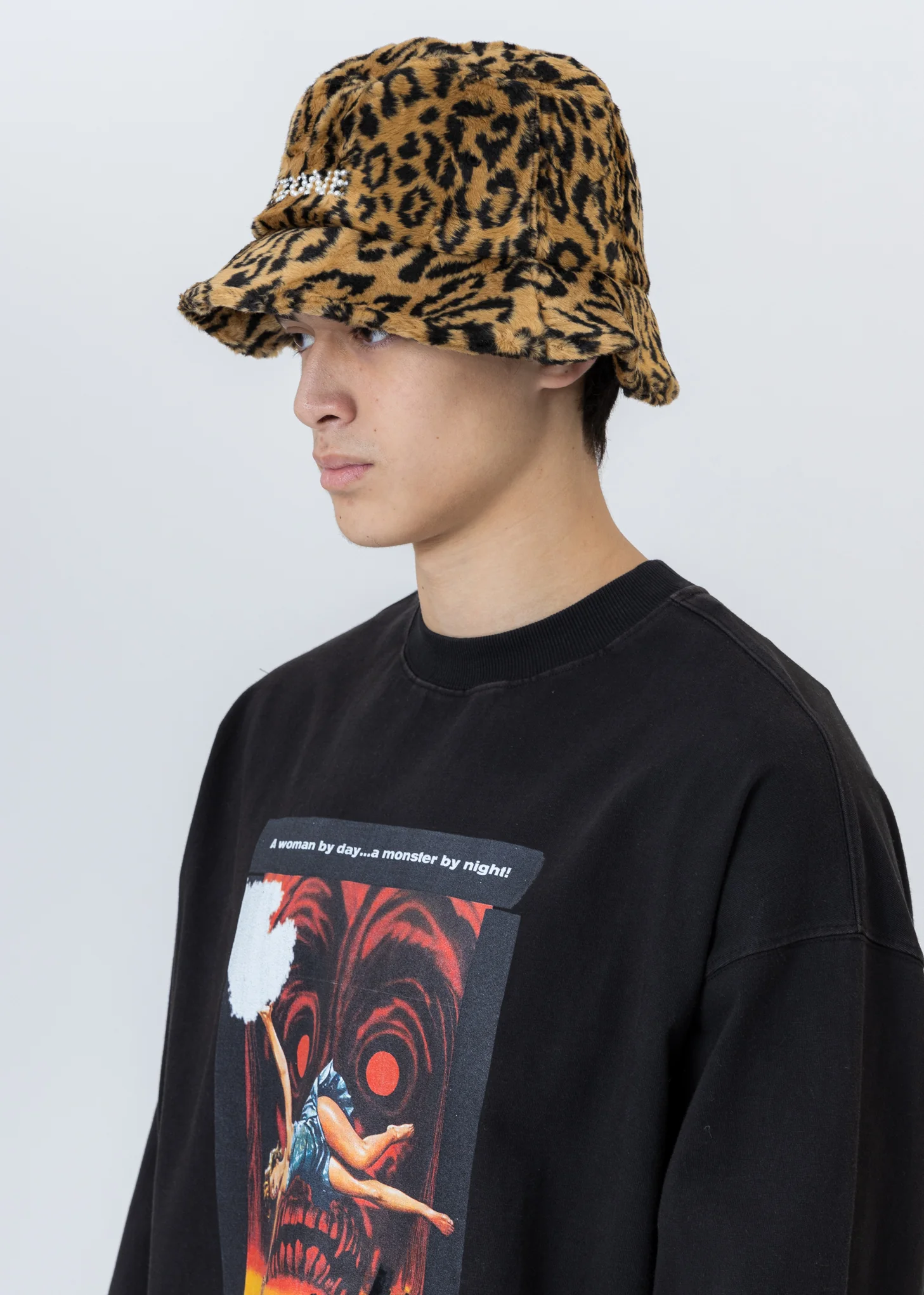 Leopard Pearl Logo Bucket Hat - Image 3