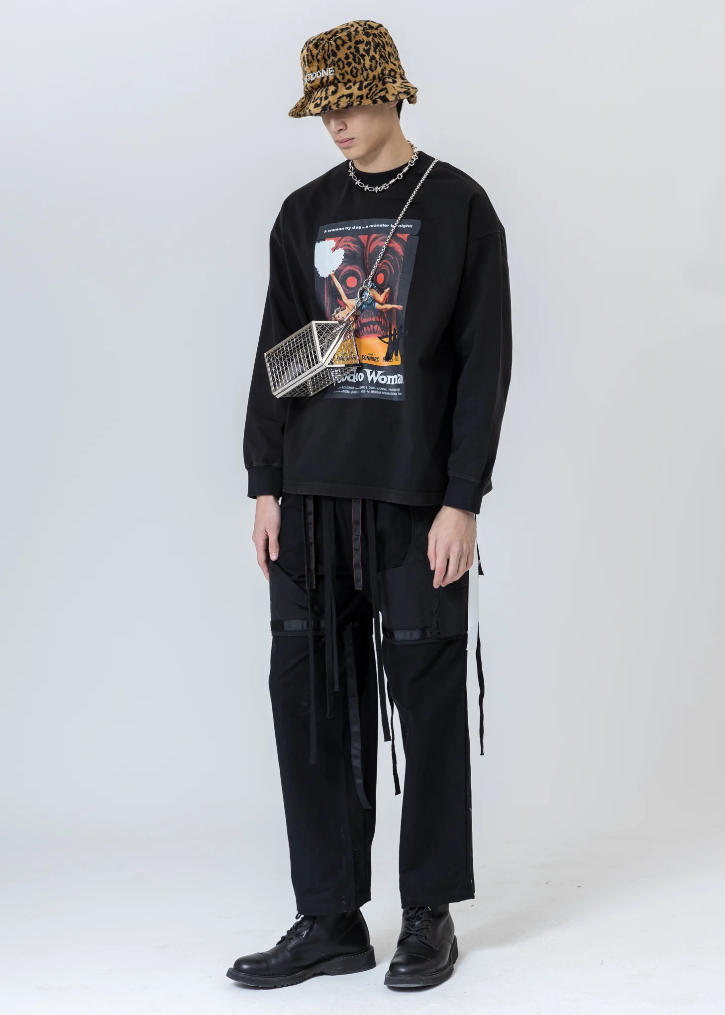 Leopard Pearl Logo Bucket Hat - Image 4