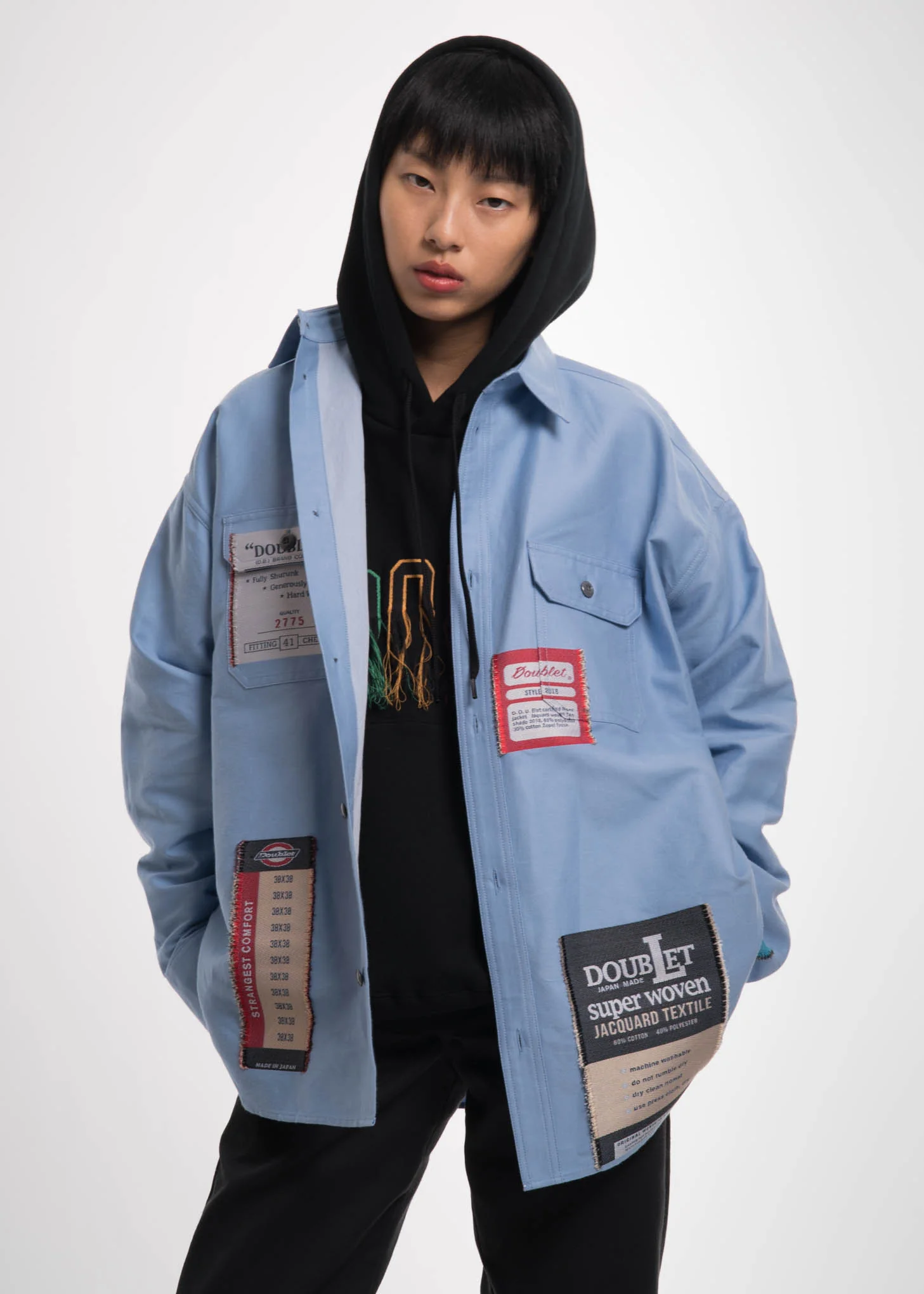 Light Blue Deadstock Jacquard Shirt