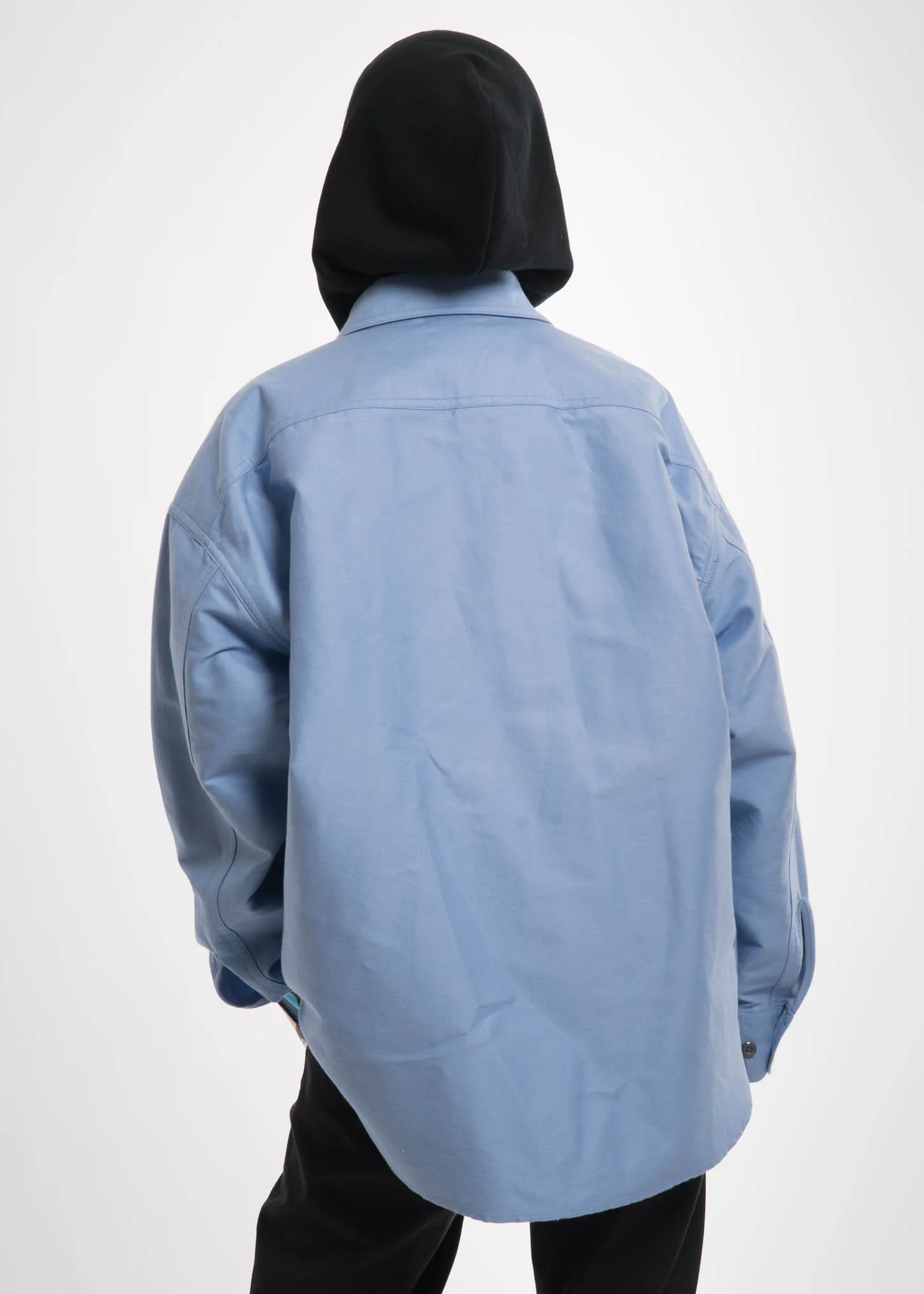 Light Blue Deadstock Jacquard Shirt - Image 4