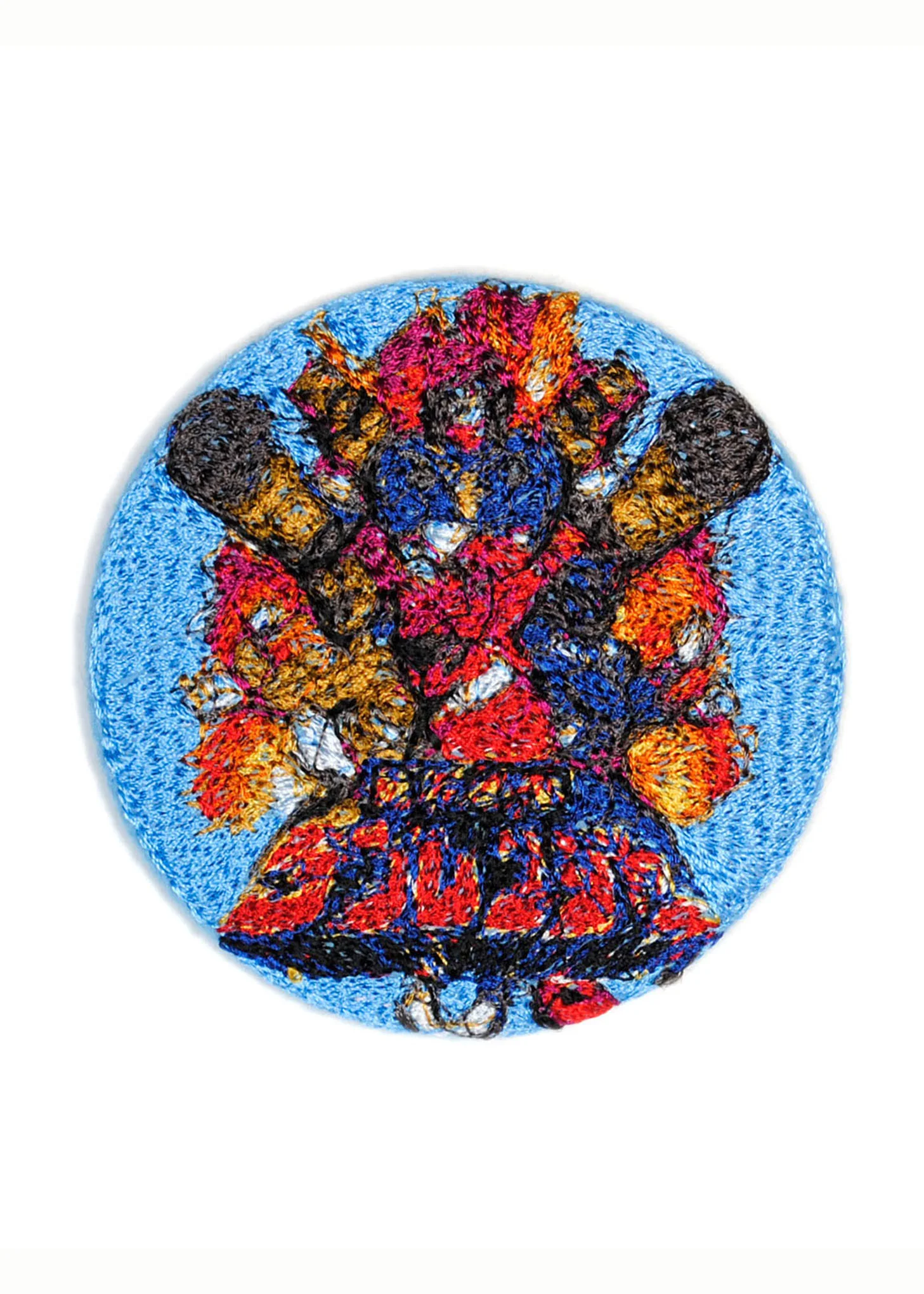 Light Blue Embroidery Badge