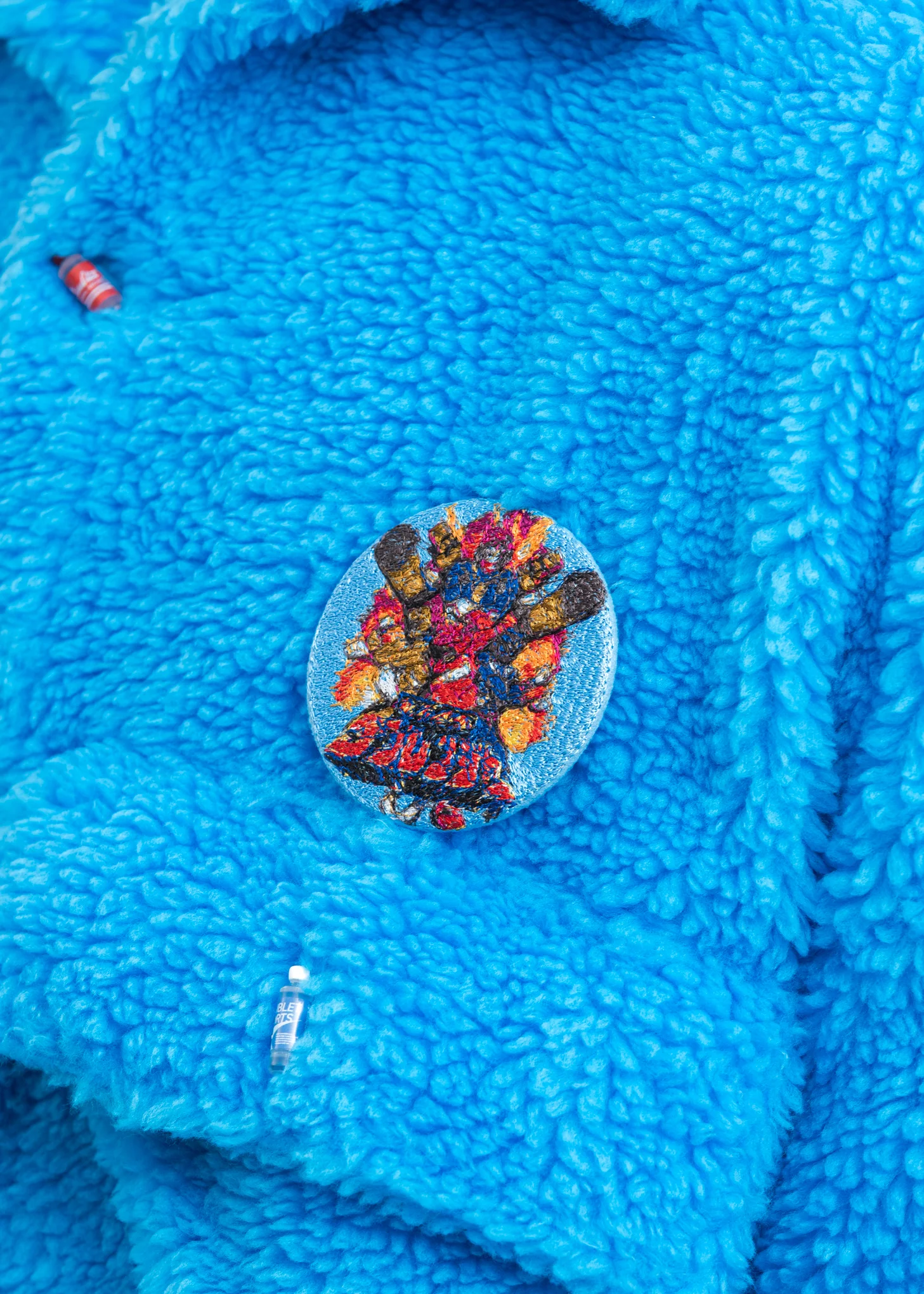 Light Blue Embroidery Badge - Image 2