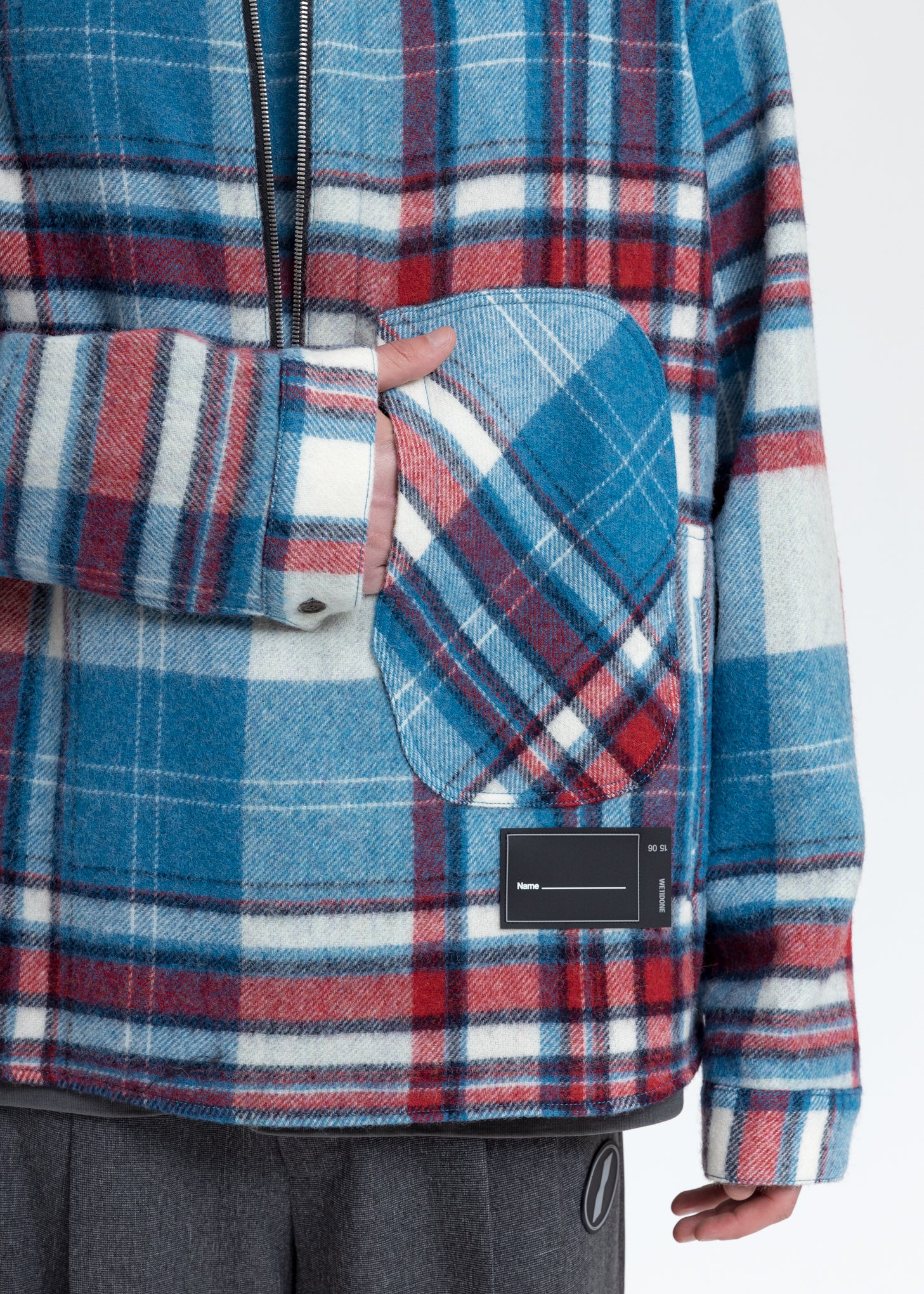 Light Blue WD English Check Anorak - Image 3