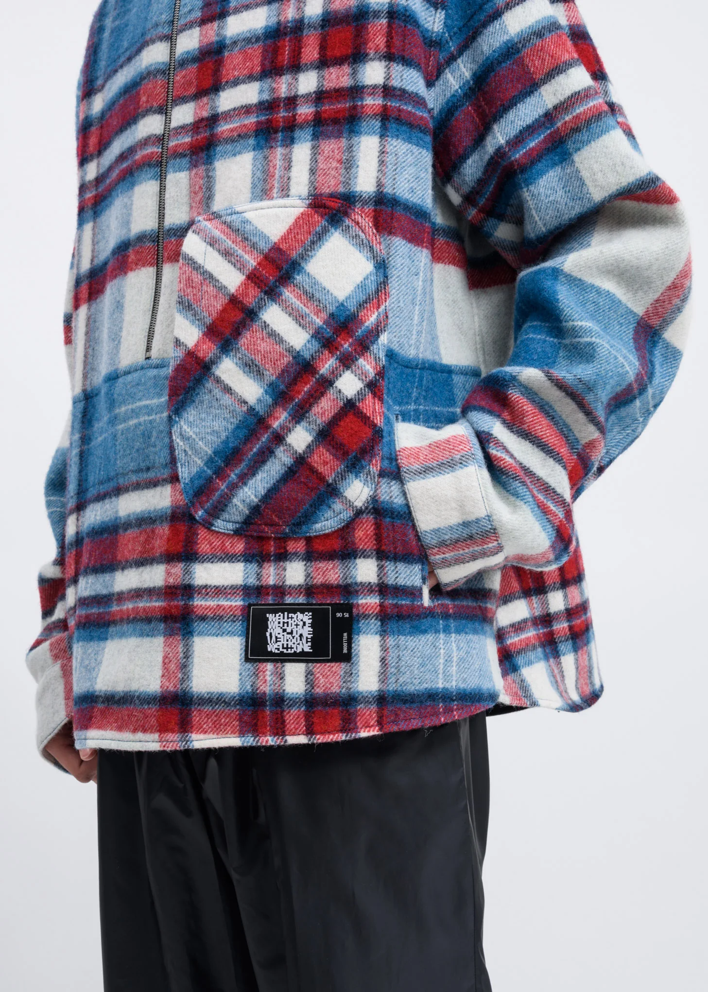 Light Blue English Check Anorak - Image 2