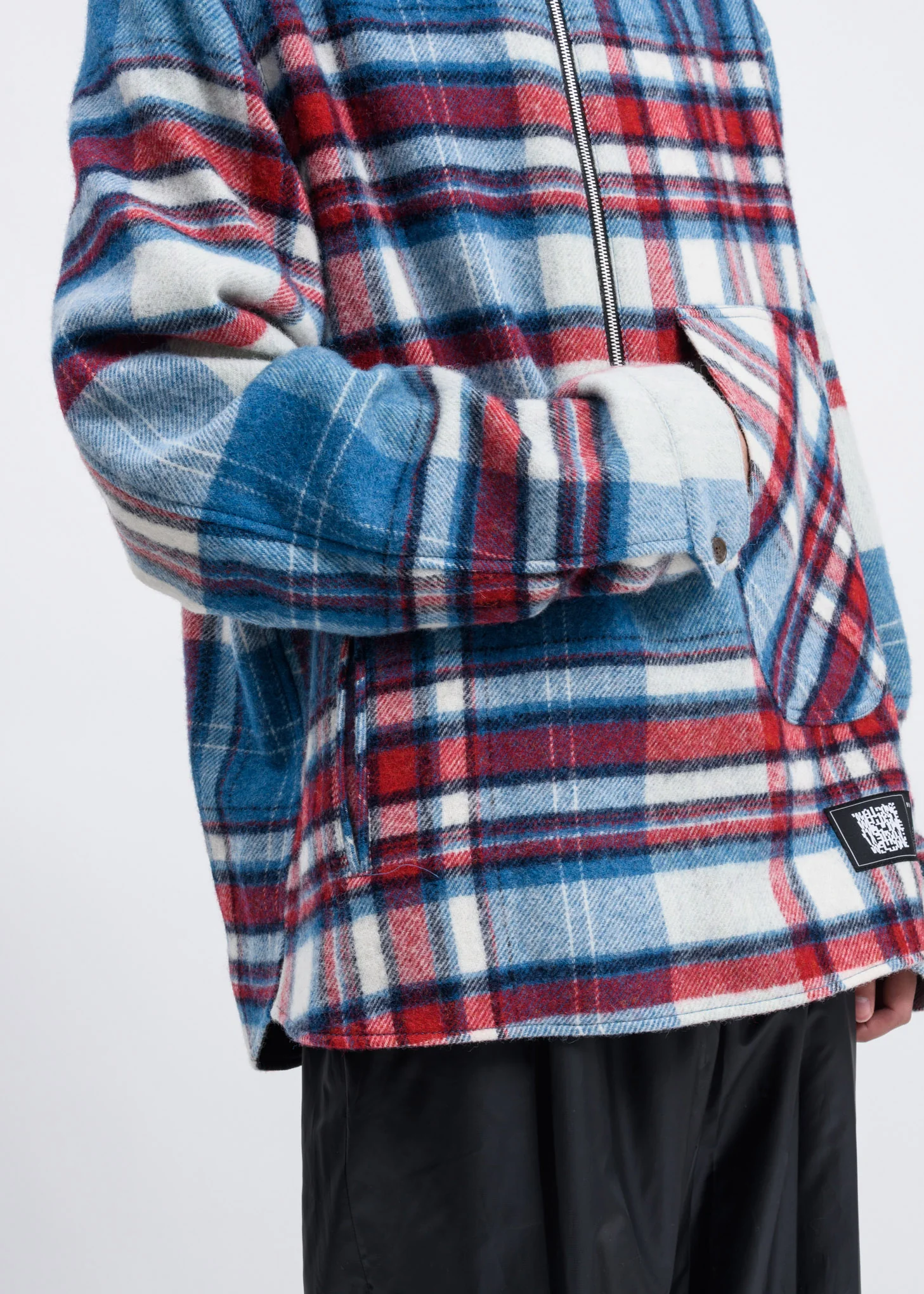 Light Blue English Check Anorak - Image 4