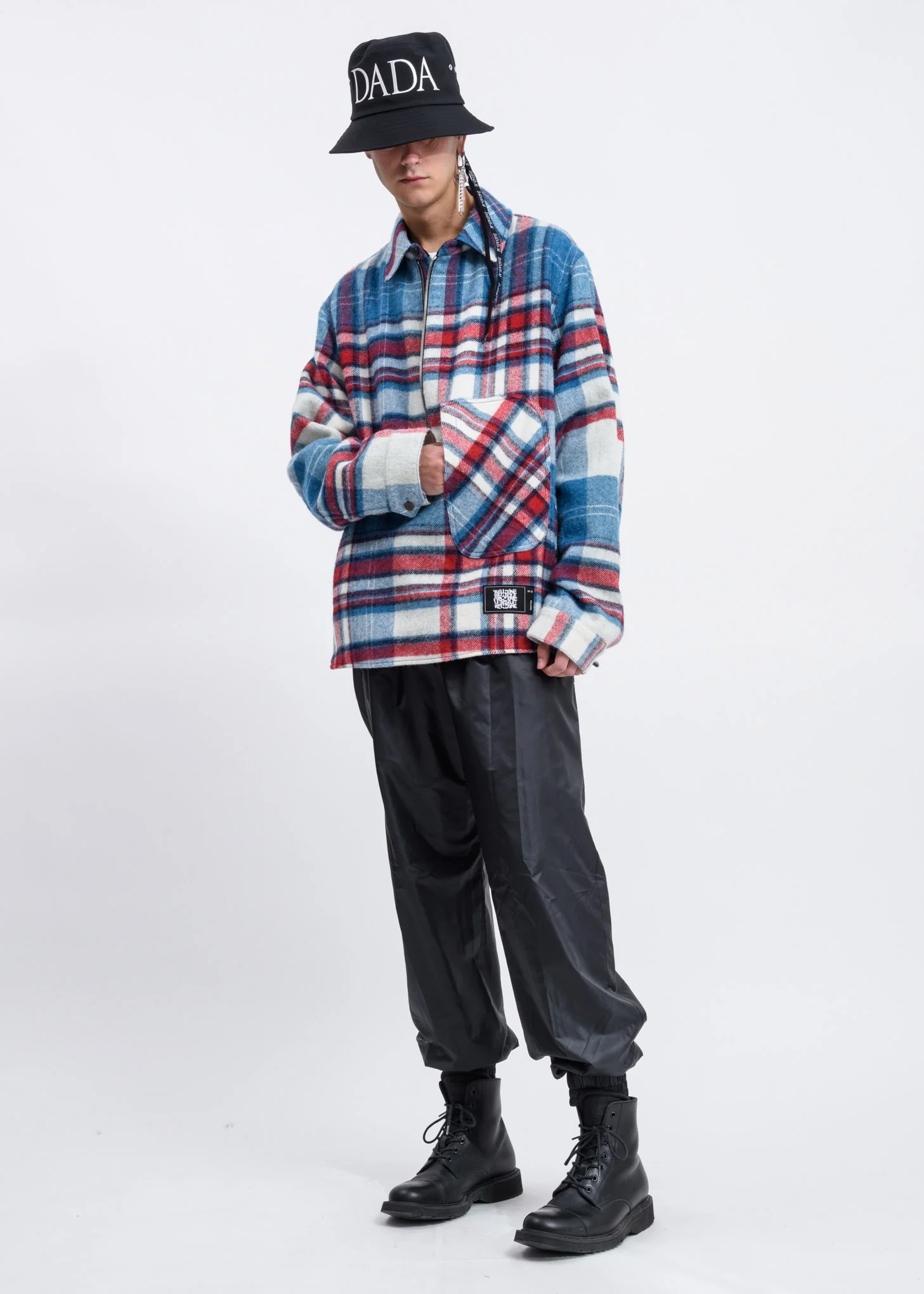 Light Blue English Check Anorak - Image 8