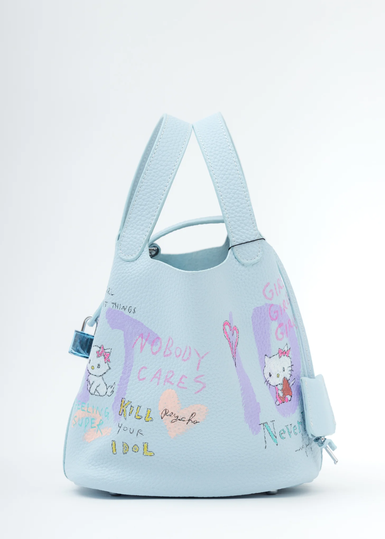 Light Blue Paint Cube Bag (Small)-Preorder - Image 3