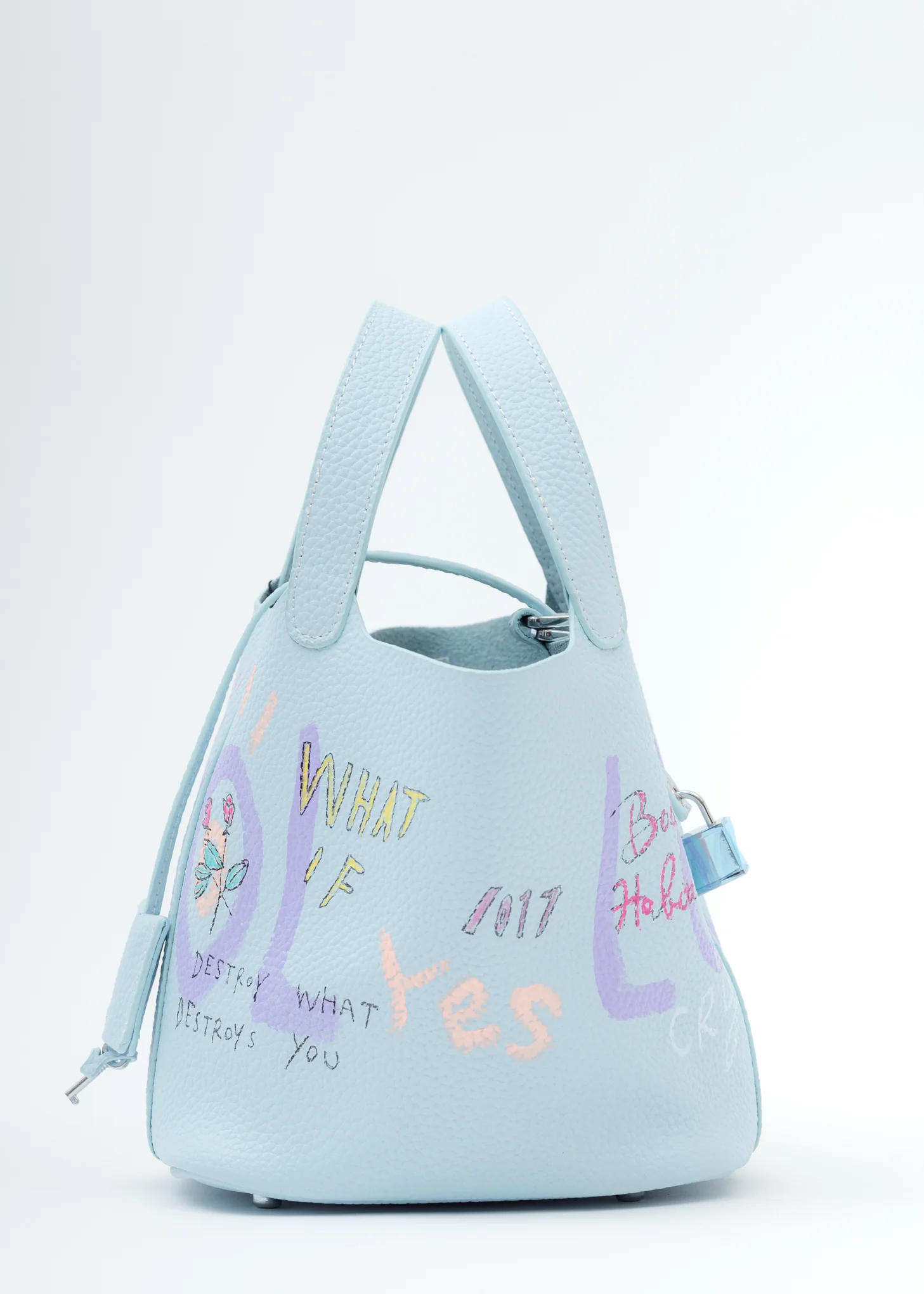 Light Blue Paint Cube Bag (Small)-Preorder - Image 4