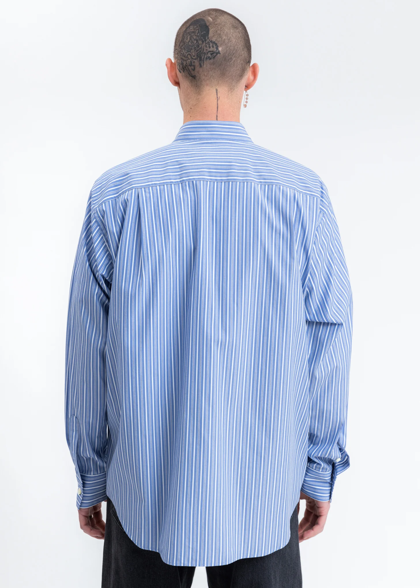 Light Blue Happy Balloons Stripe Shirt - Image 4