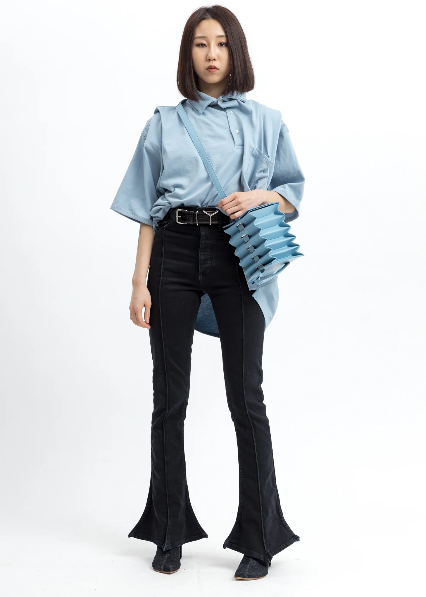 Light Blue Infinity Polo Shirt - Image 4