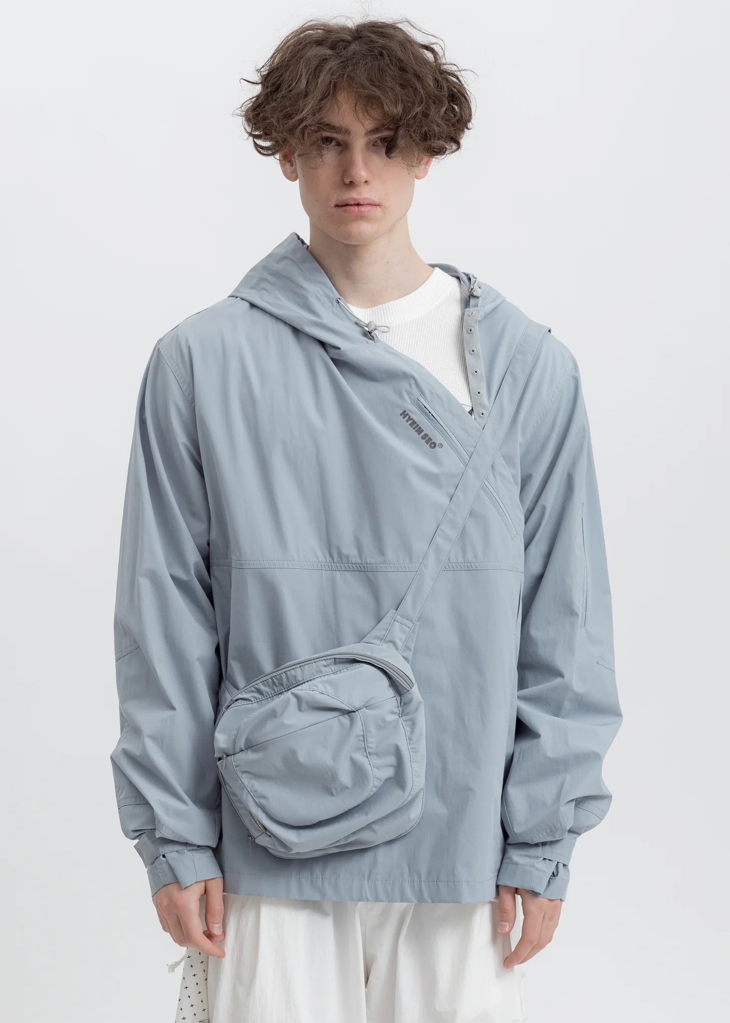 Light Blue Packable Anorak