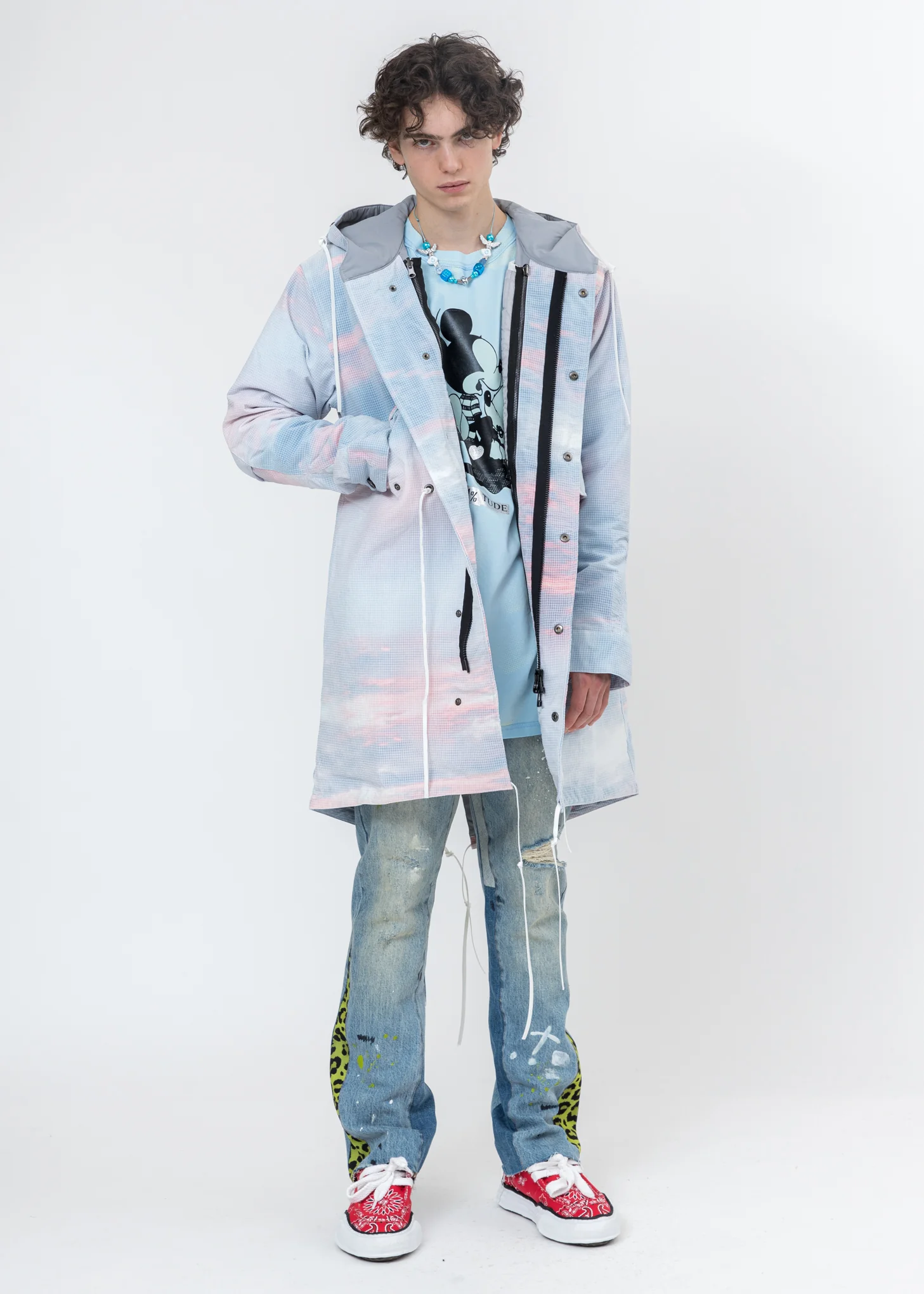 Light Blue Patchwork Jeans - Image 7