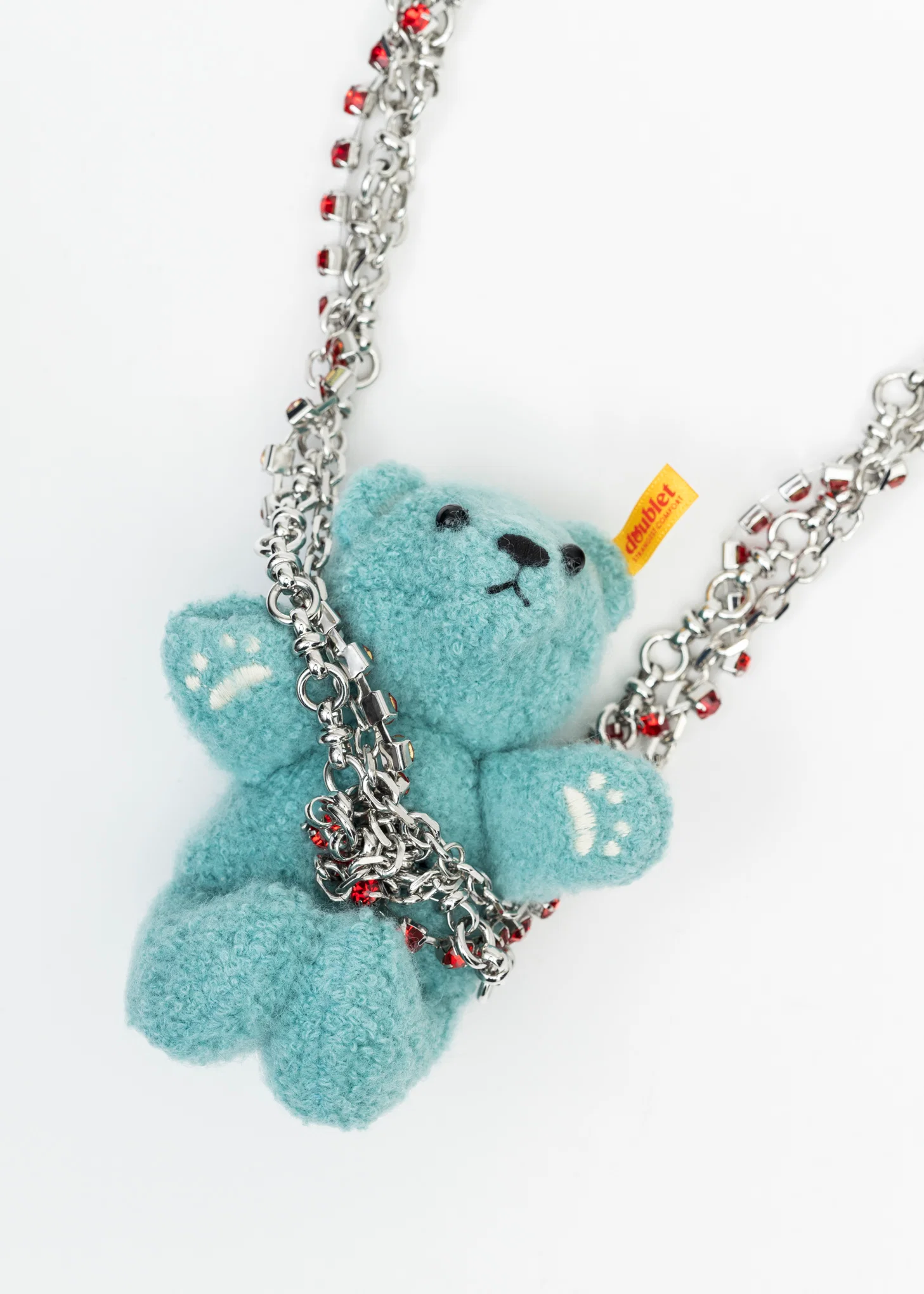 LIGHT BLUE STUFFED BEAR NECKLACE - Image 5
