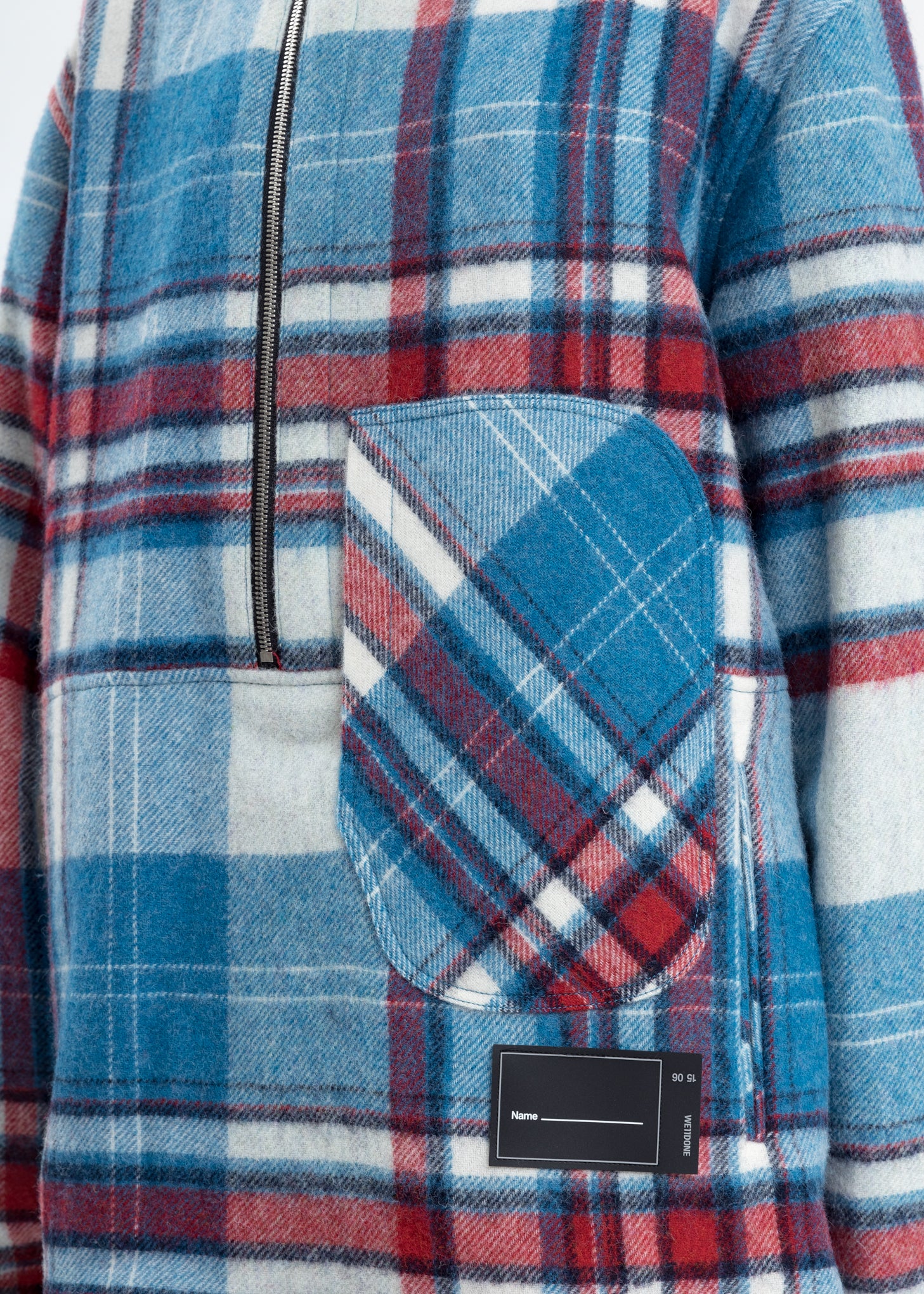 Light Blue WD English Check Anorak - Image 3