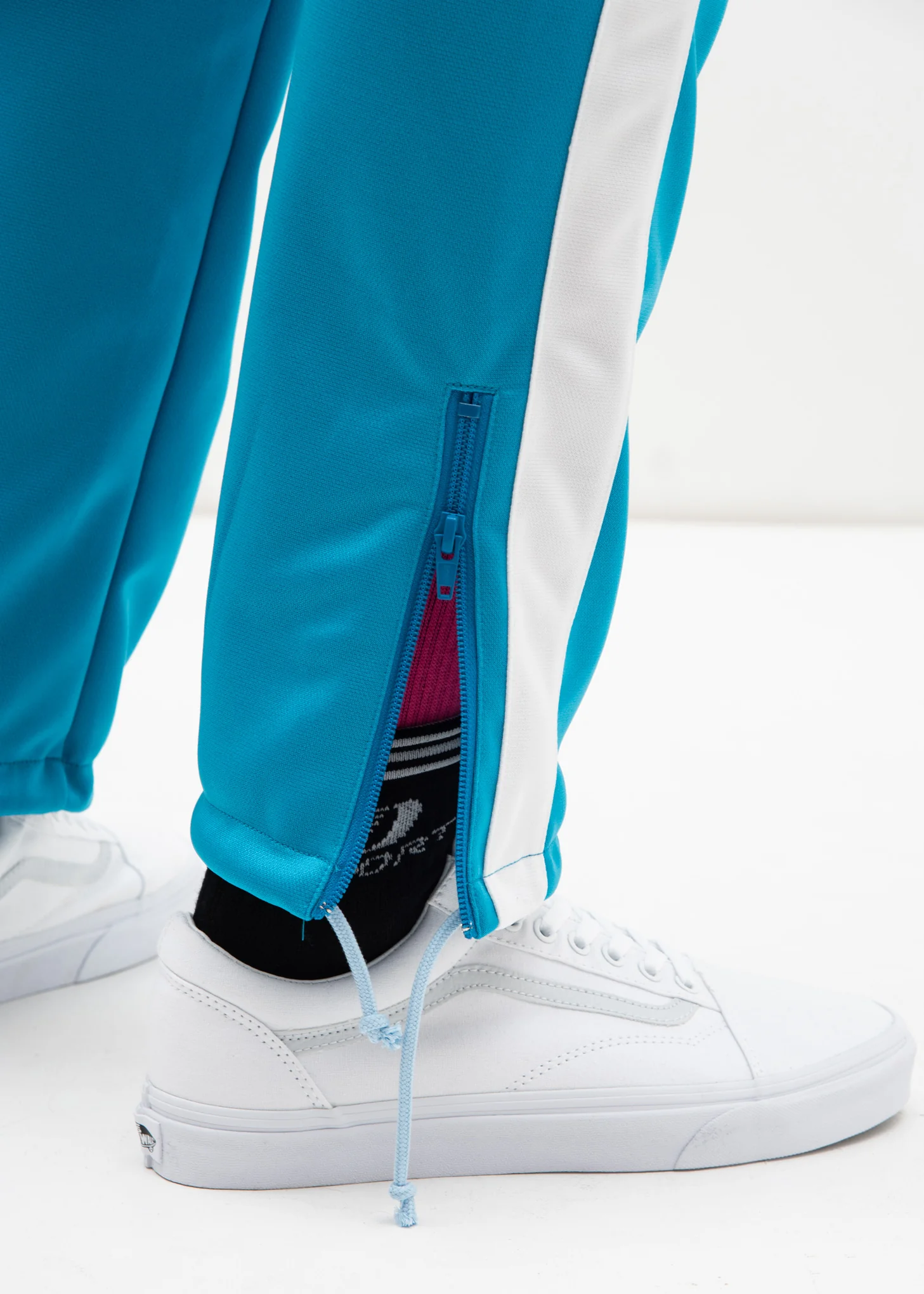 Light Blue Chaos Embroidery Track Pants - Image 5
