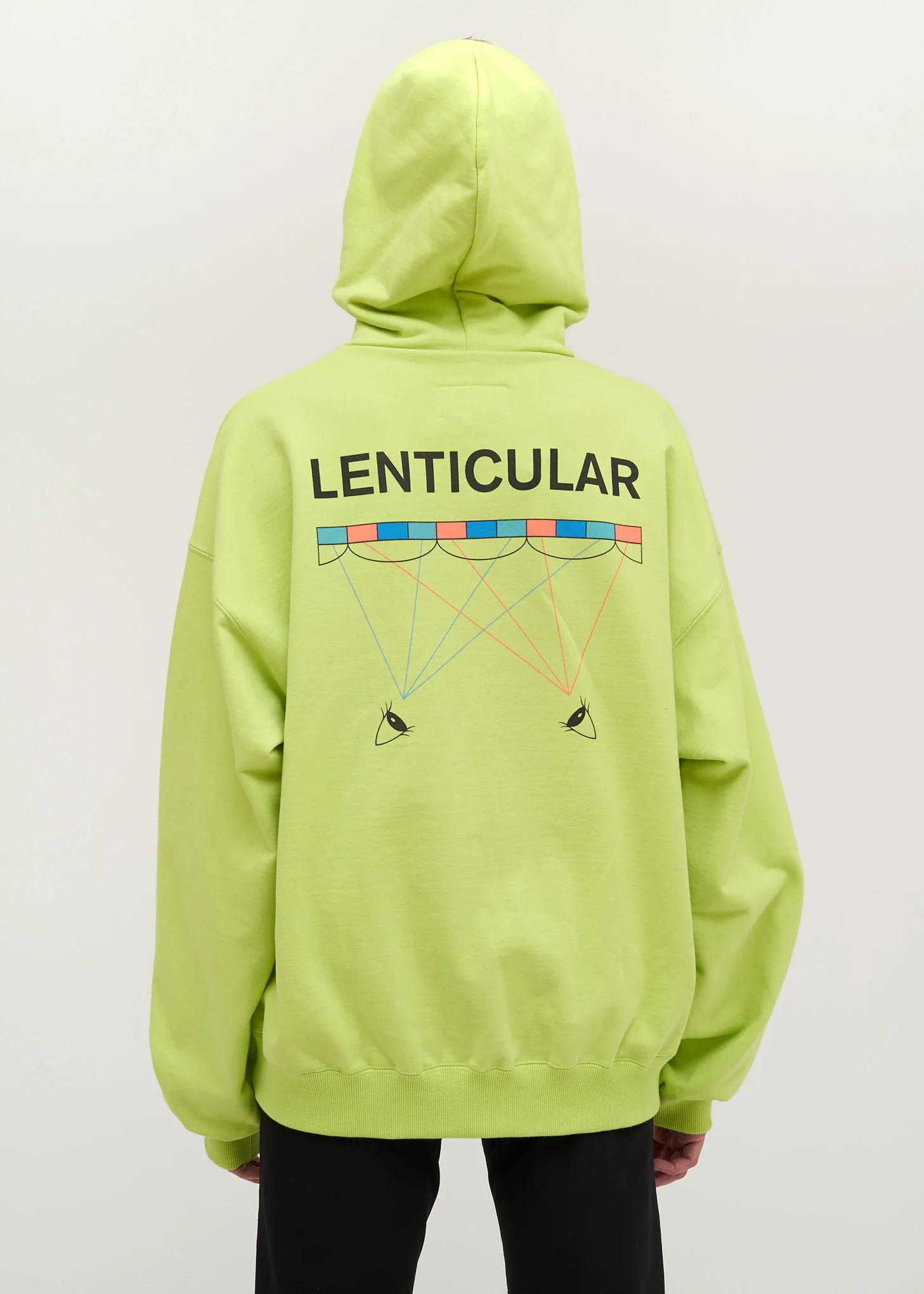 Light Green "No Image" Lenticular Hoodie - Image 2