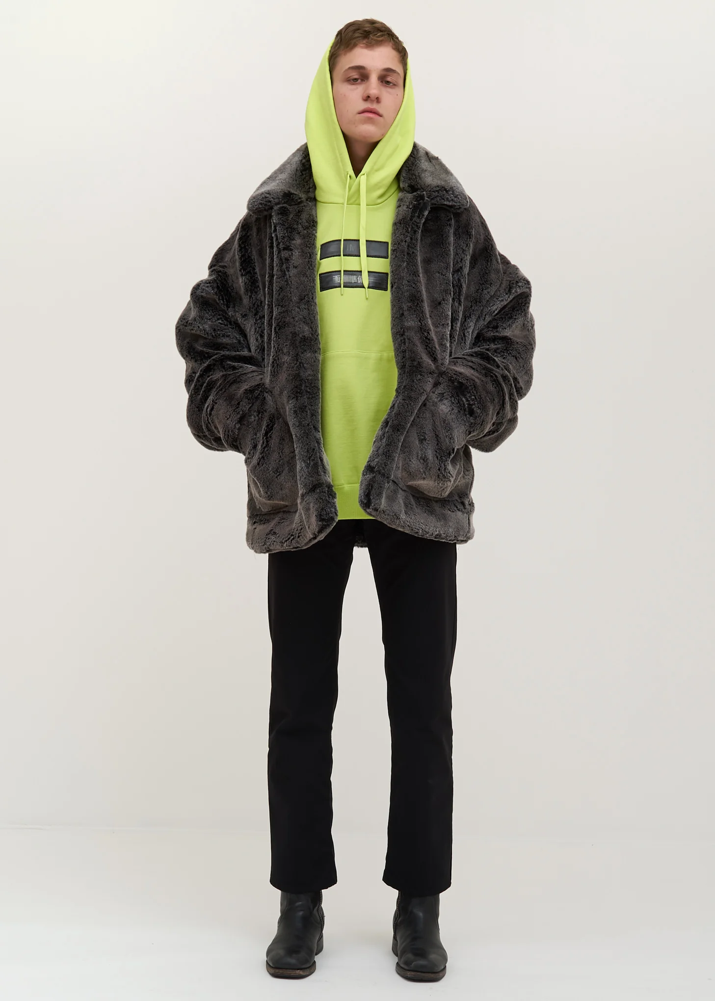 Light Green "No Image" Lenticular Hoodie - Image 5