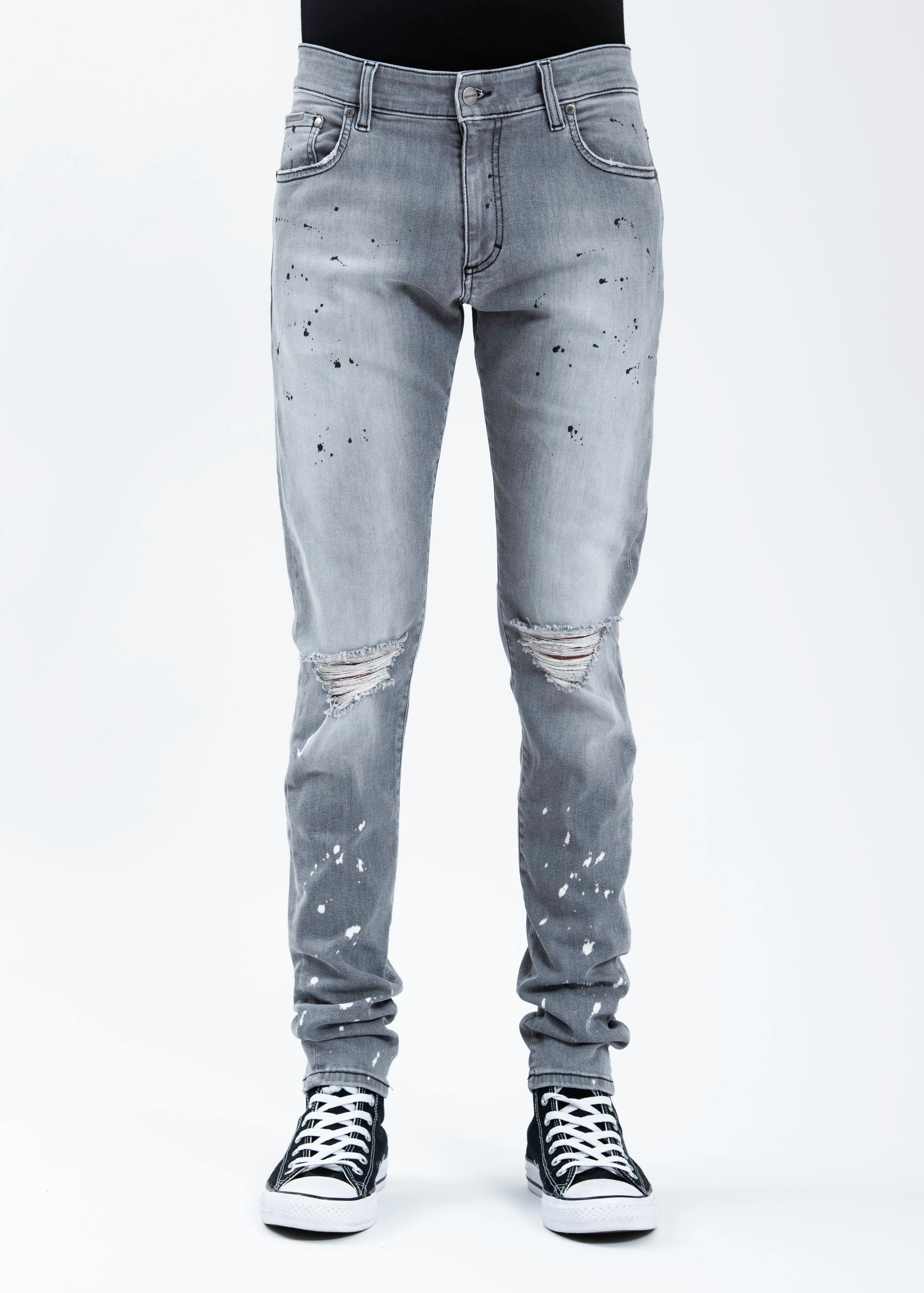 Light Grey Destroyer Denim Jeans