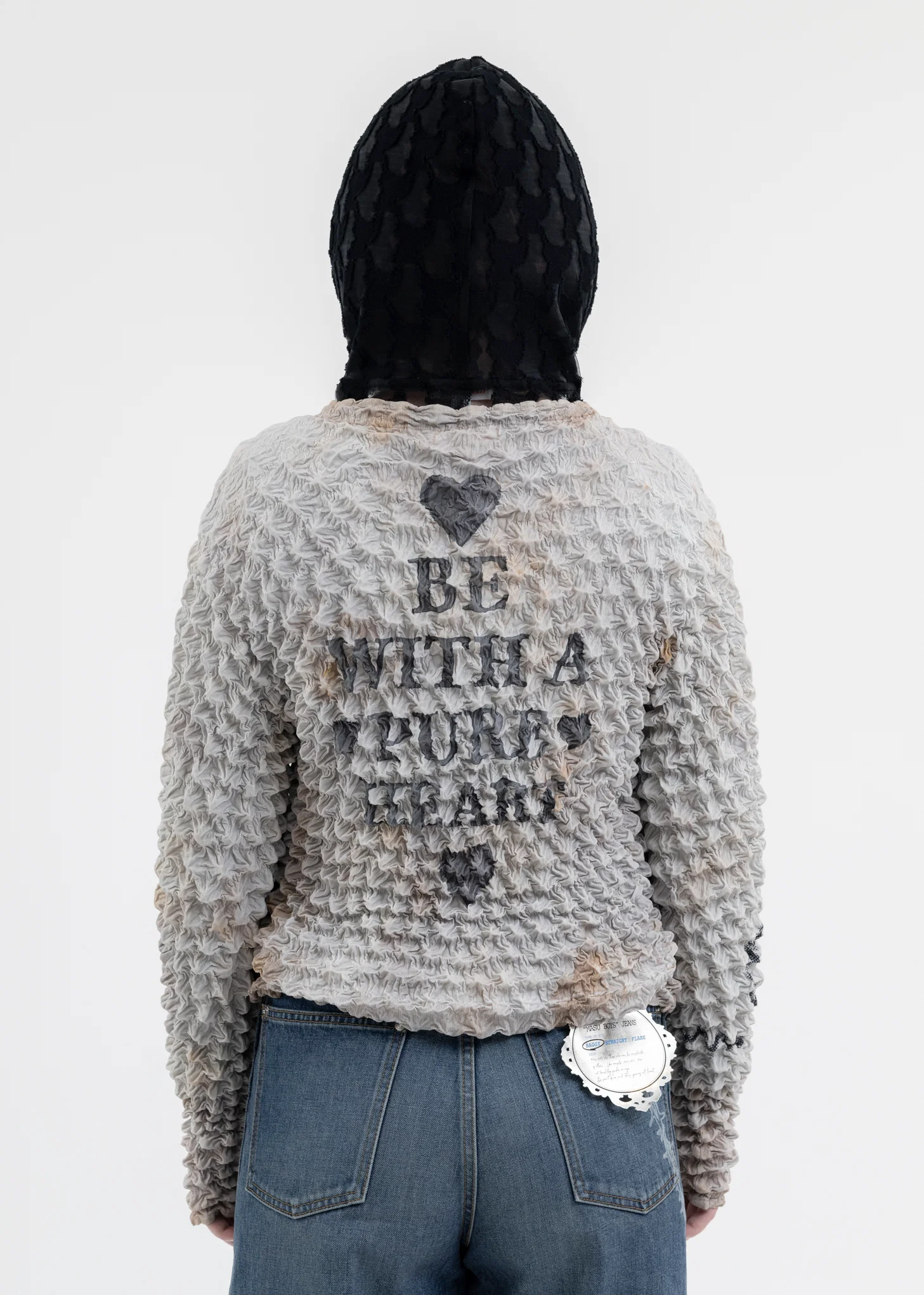 LIGHT GREY MARRIAGE POPCORN SWEATSHIRT - Image 2