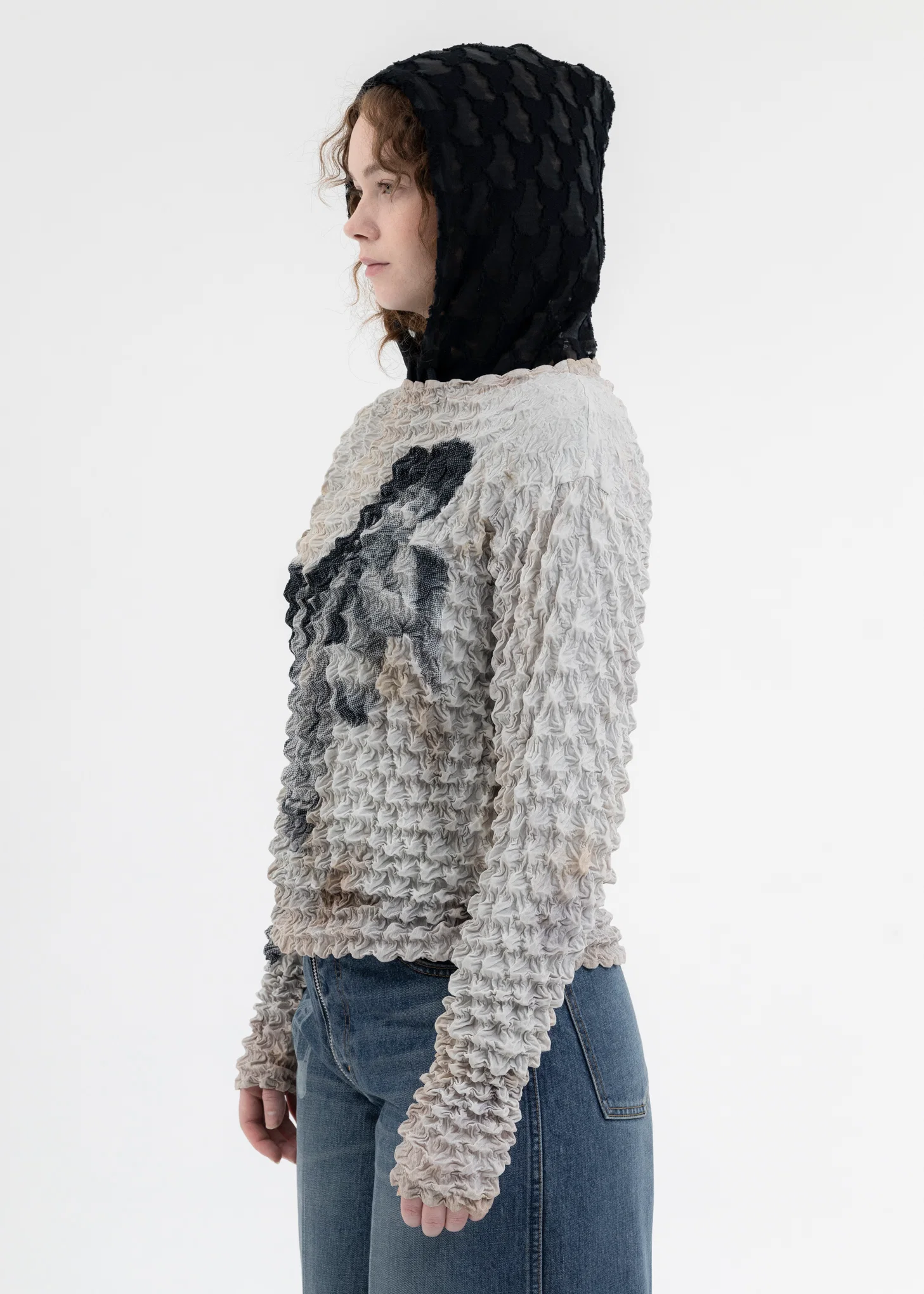 LIGHT GREY MARRIAGE POPCORN SWEATSHIRT - Image 3