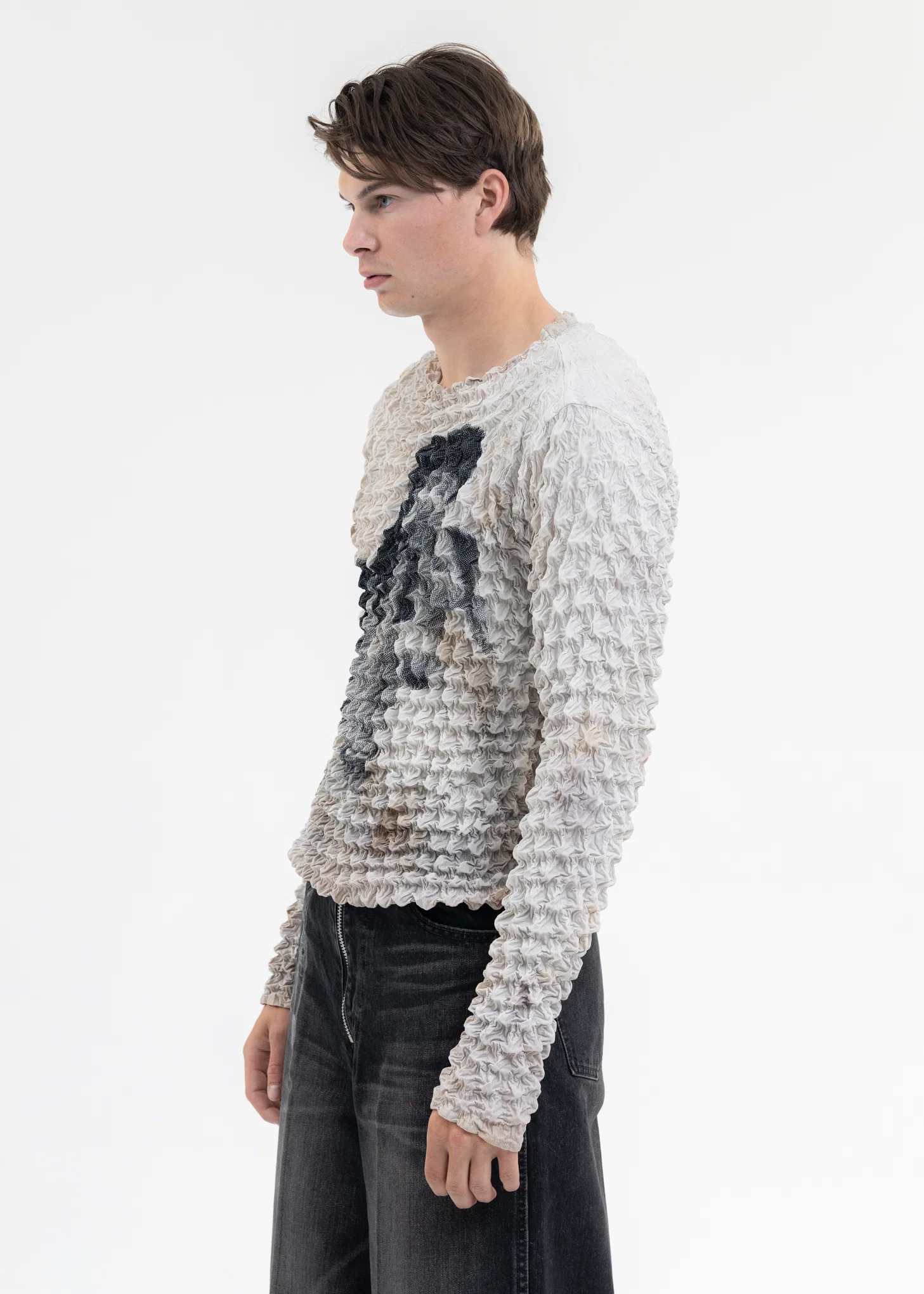 LIGHT GREY MARRIAGE POPCORN SWEATSHIRT - Image 3