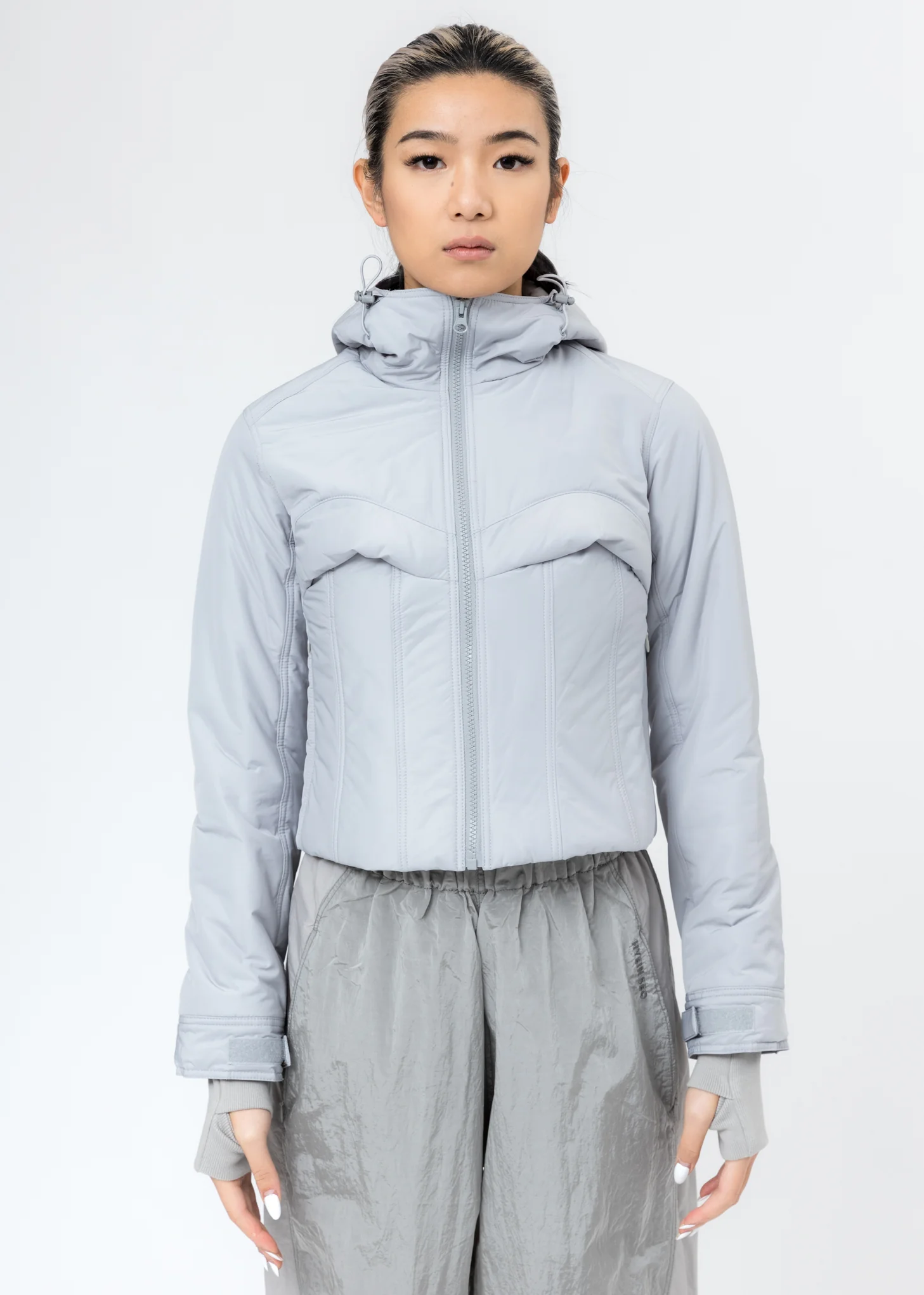 Light Grey Quill Padded Jacket