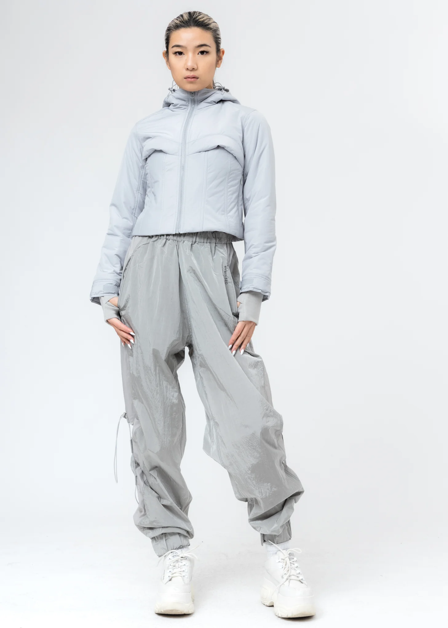 Light Grey Quill Padded Jacket - Image 6