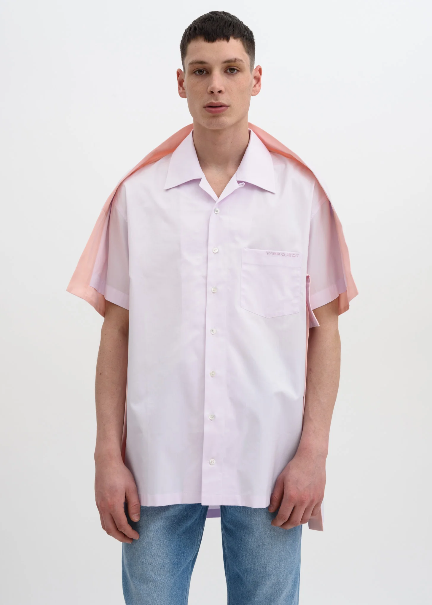 Light Pink Bowling Shirt