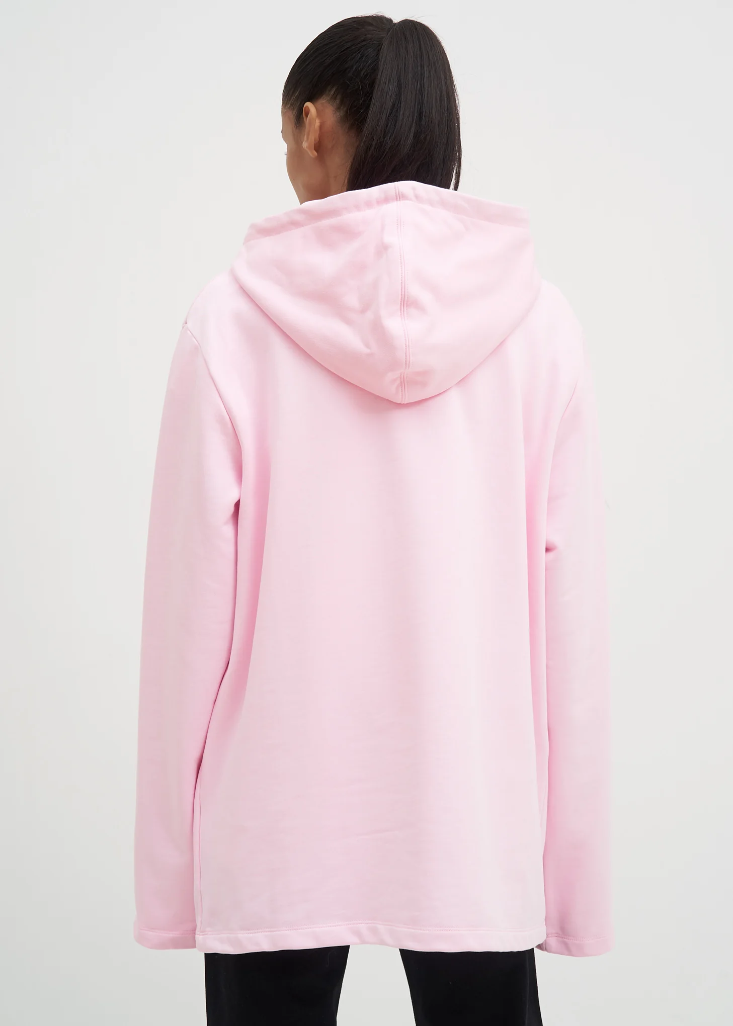 Light Pink Flat Hem Hoodie - Image 3