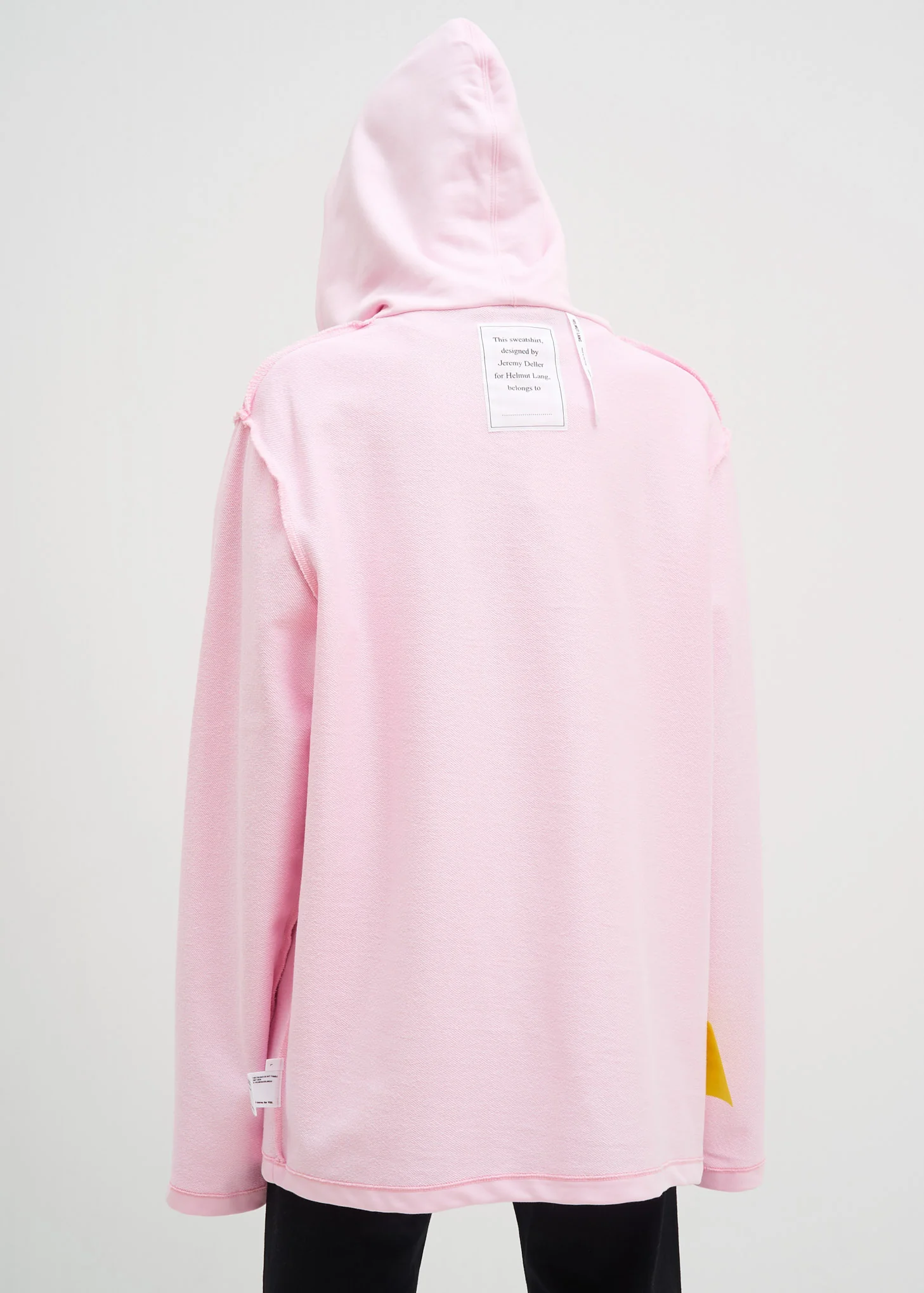 Light Pink Flat Hem Hoodie - Image 5