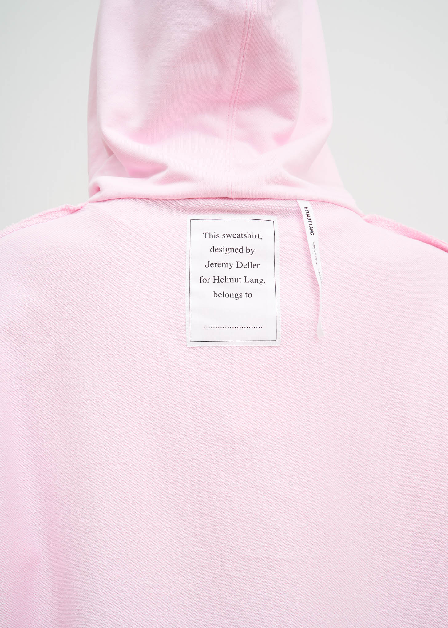 Light Pink Flat Hem Hoodie - Image 6