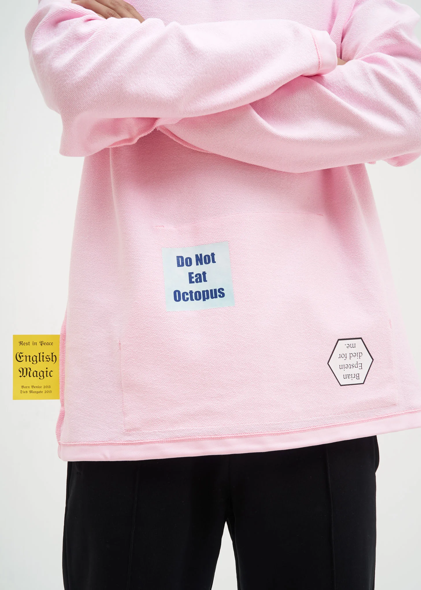 Light Pink Flat Hem Hoodie - Image 4