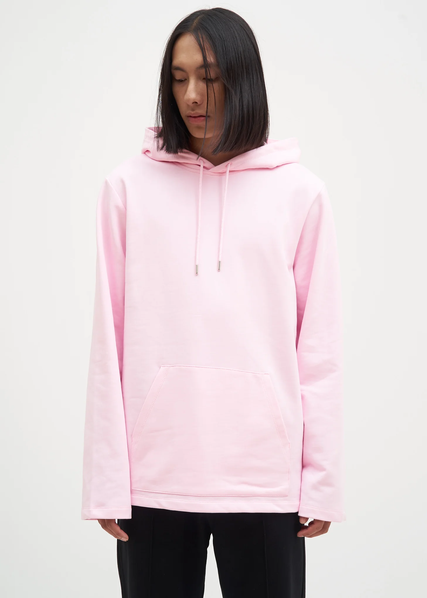Light Pink Flat Hem Hoodie - Image 6
