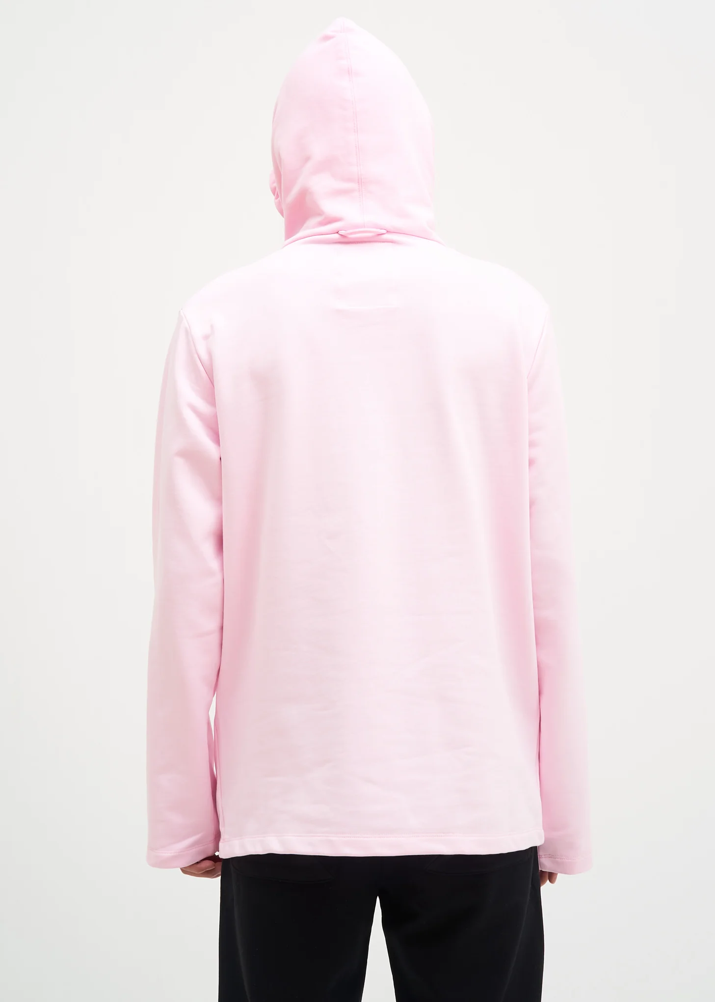 Light Pink Flat Hem Hoodie - Image 7