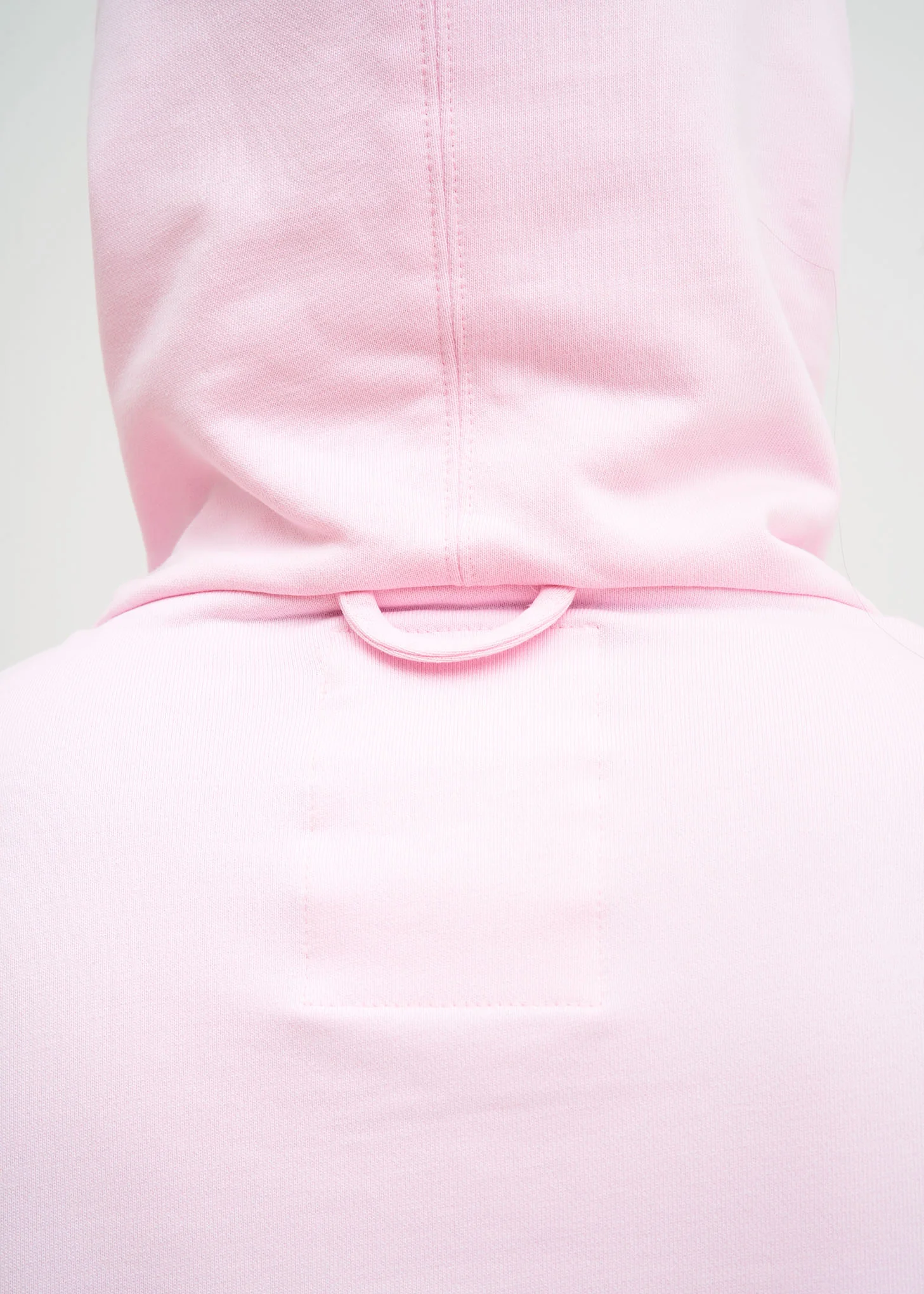 Light Pink Flat Hem Hoodie - Image 8
