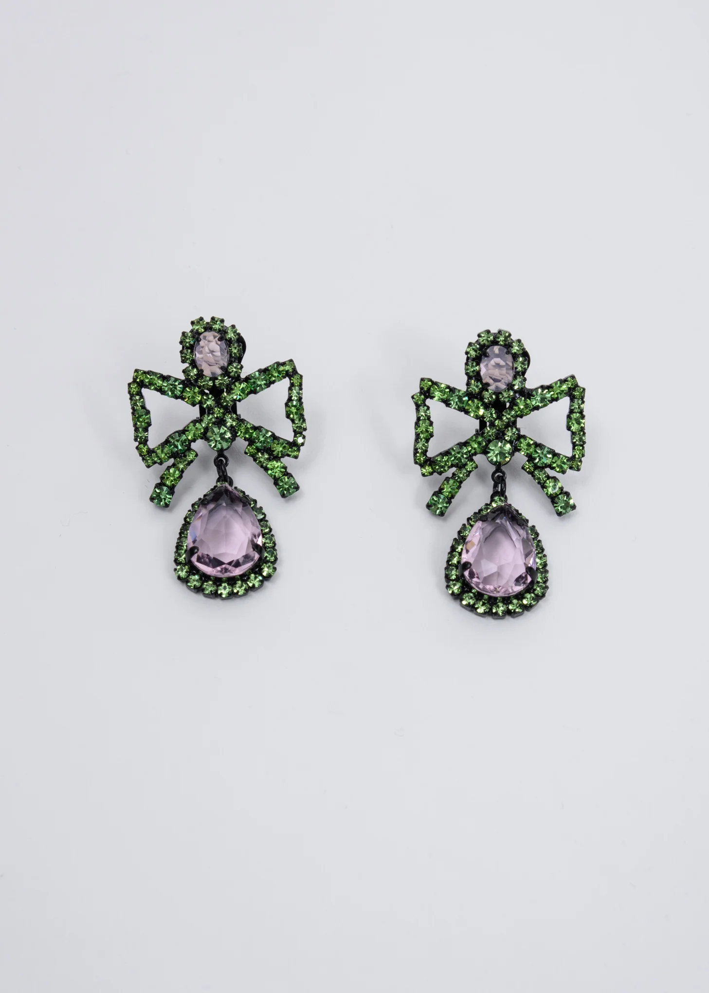 Green Bow Earring