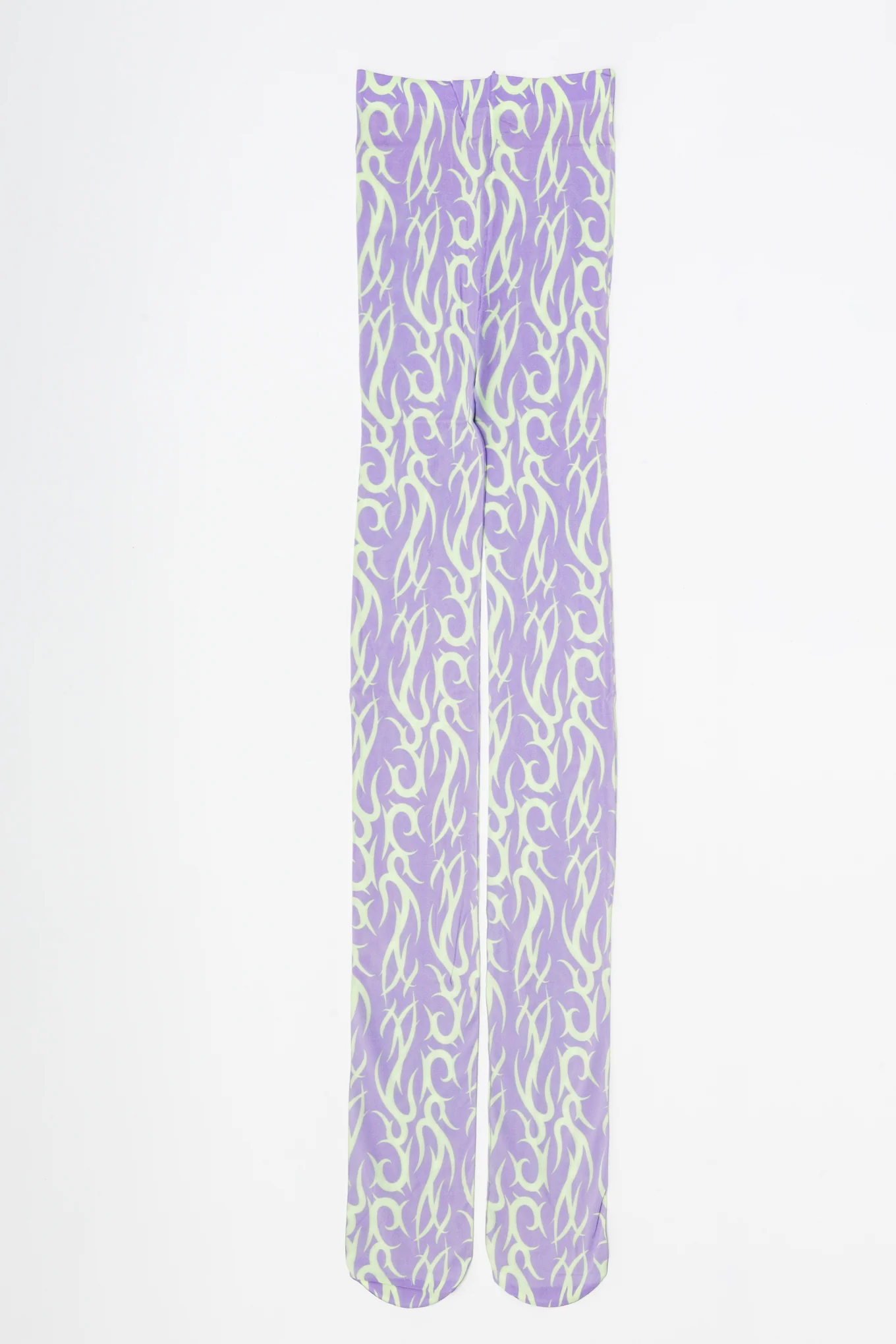 Lilac And Green Tattoo Tights - Image 3