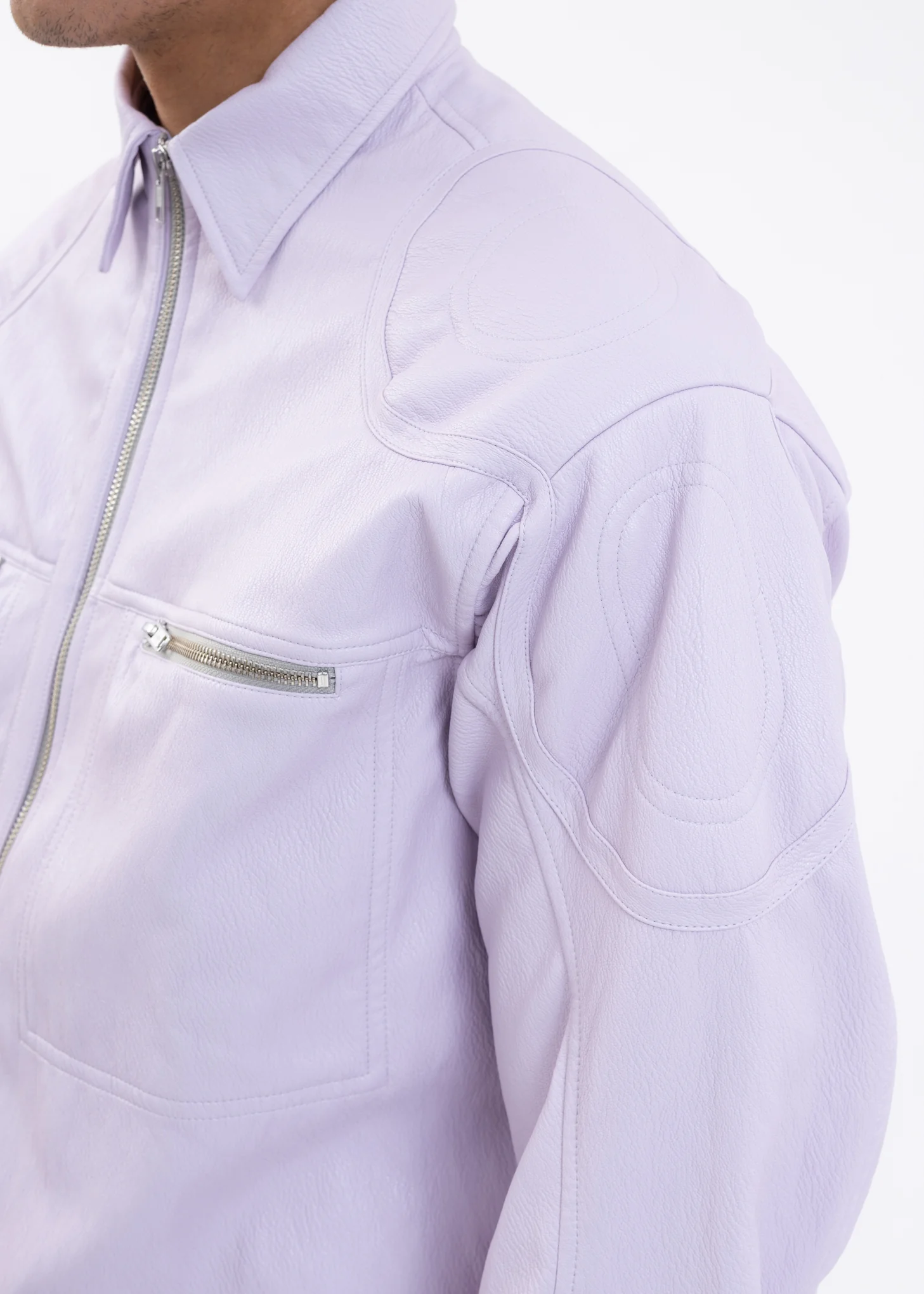 Lilac SHIRT W PATCHES AND ZIPS - Image 4