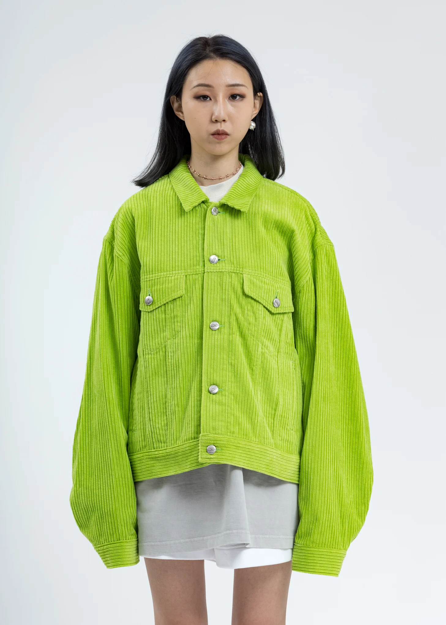 Lime Corduroy Jacket